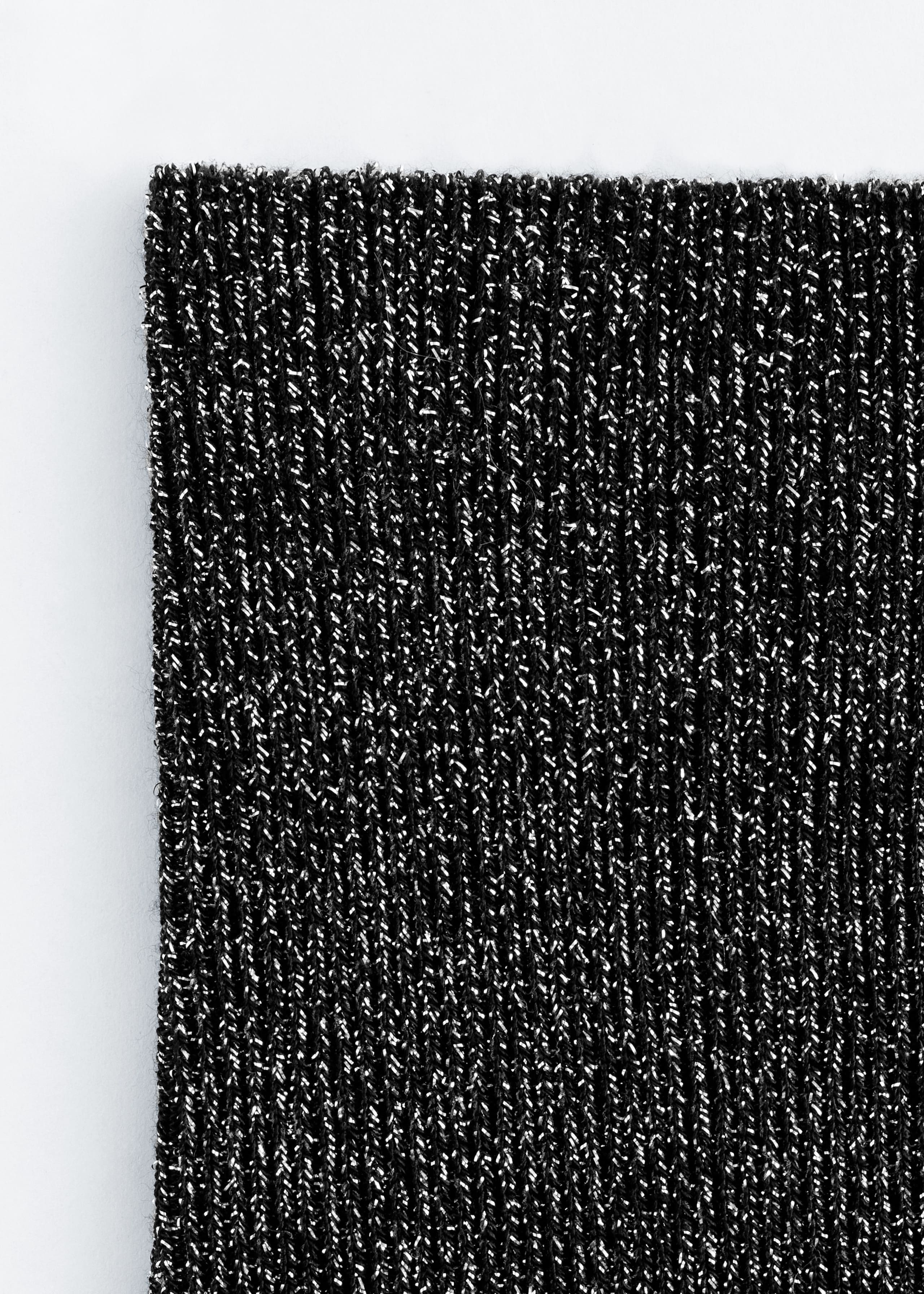 Knee-High Glitter Socks - Noir/Scintillant - Still Life