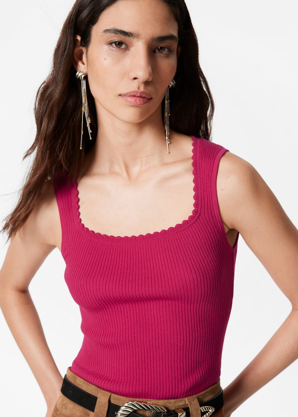 Image of Rib-Knit Tank Top