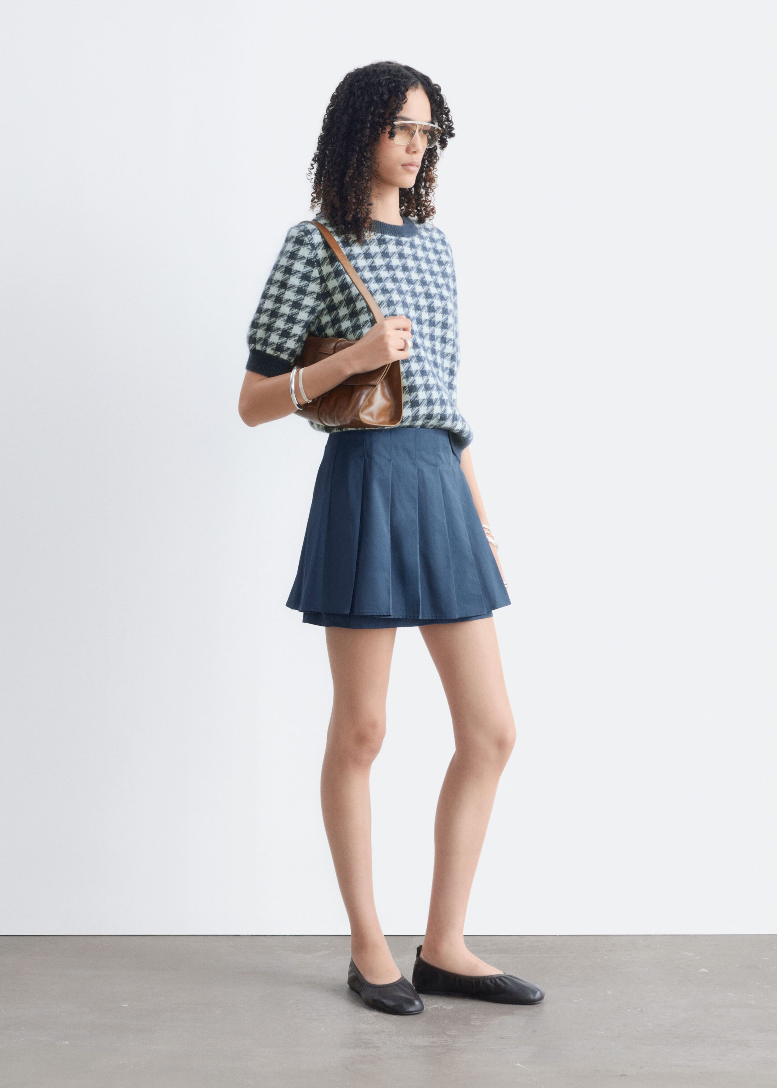 Mohair Blend Top - Dark Blue/Cool Blue - Still Life