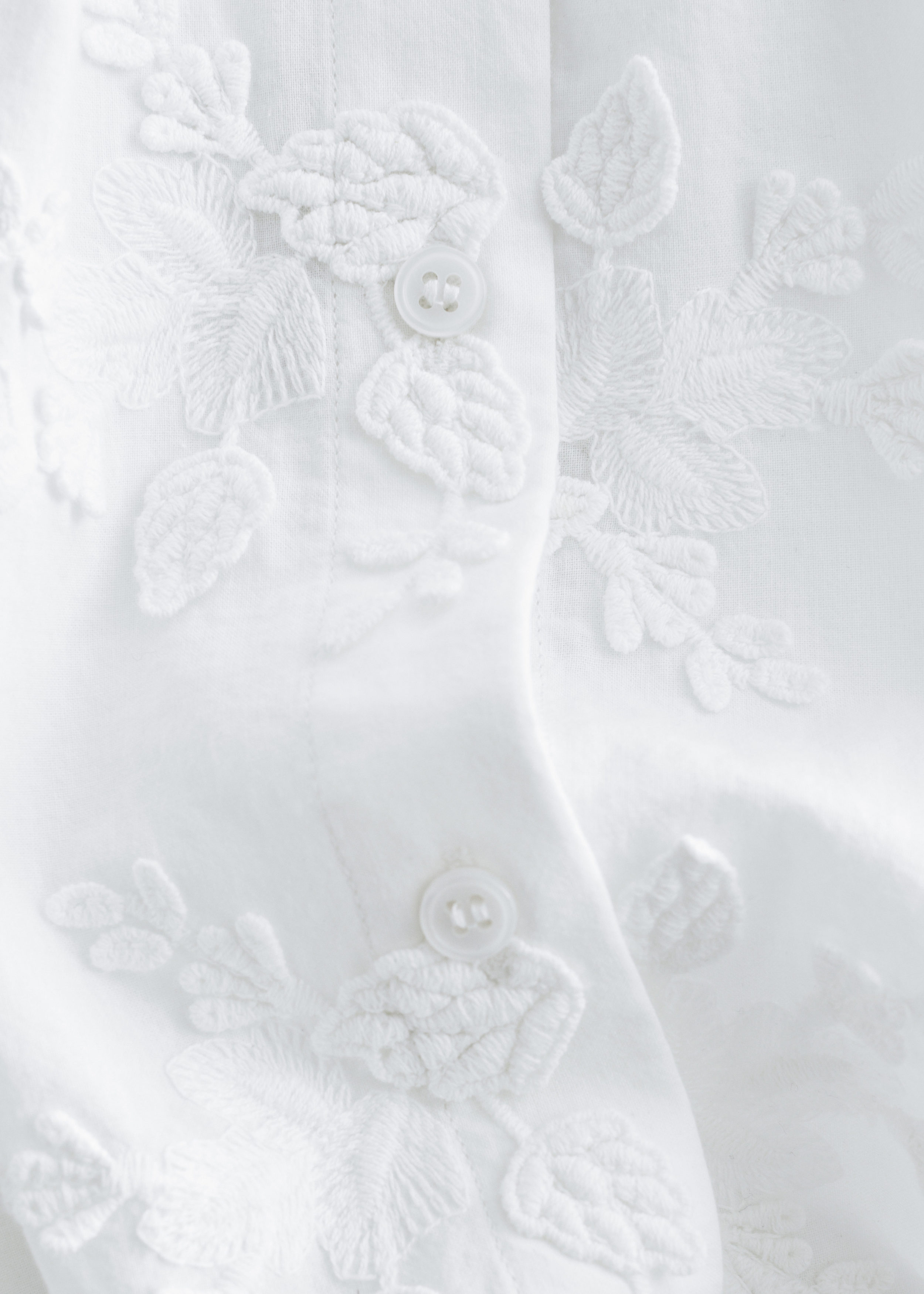 Oversized Puff-Sleeve Blouse - White - & Other Stories US