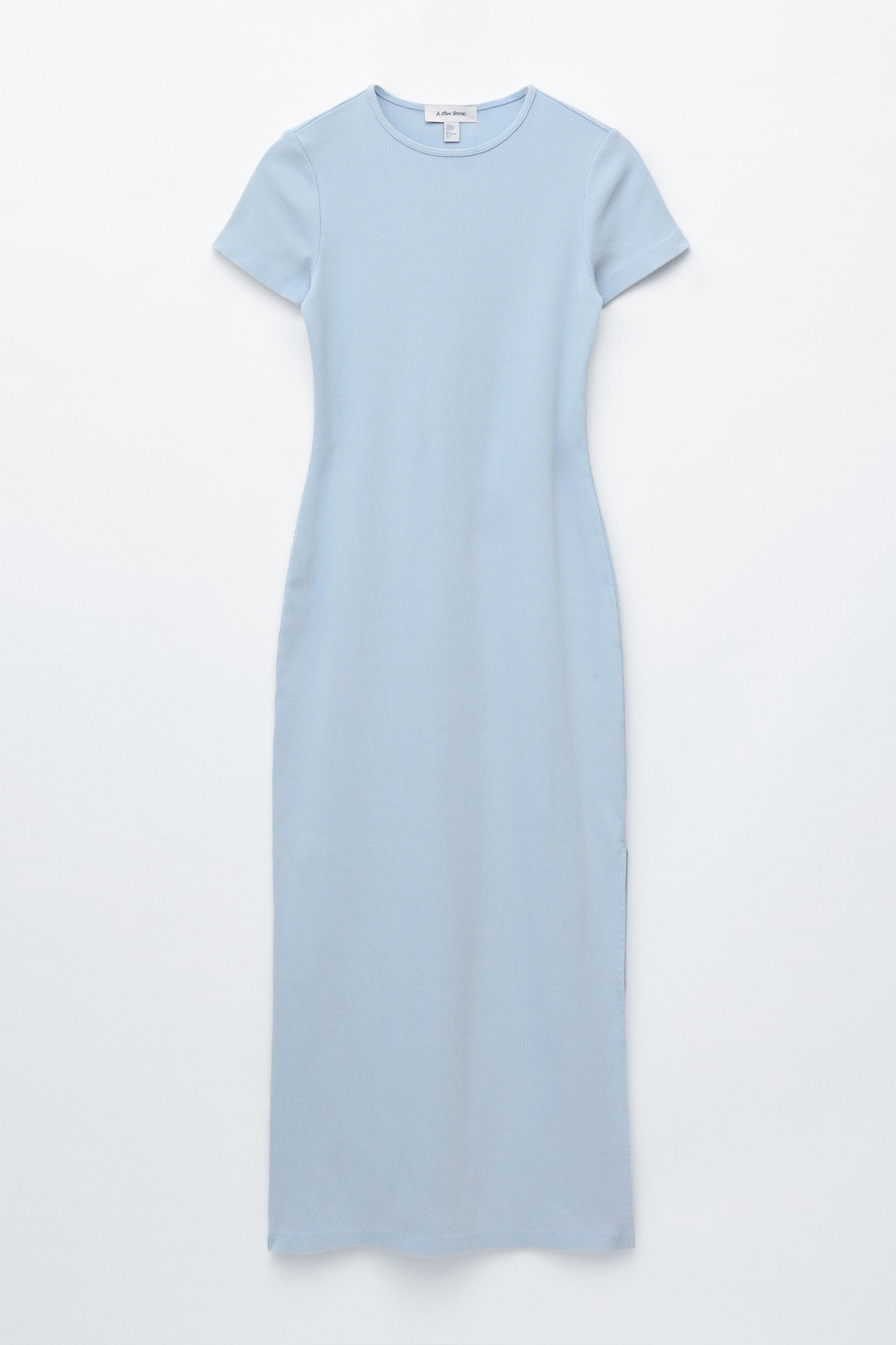 Μίντι Ζέρσεϊ Φόρεμα - Μπλε/Μαύρο/Σβησμένο Φασκόμηλο - 1