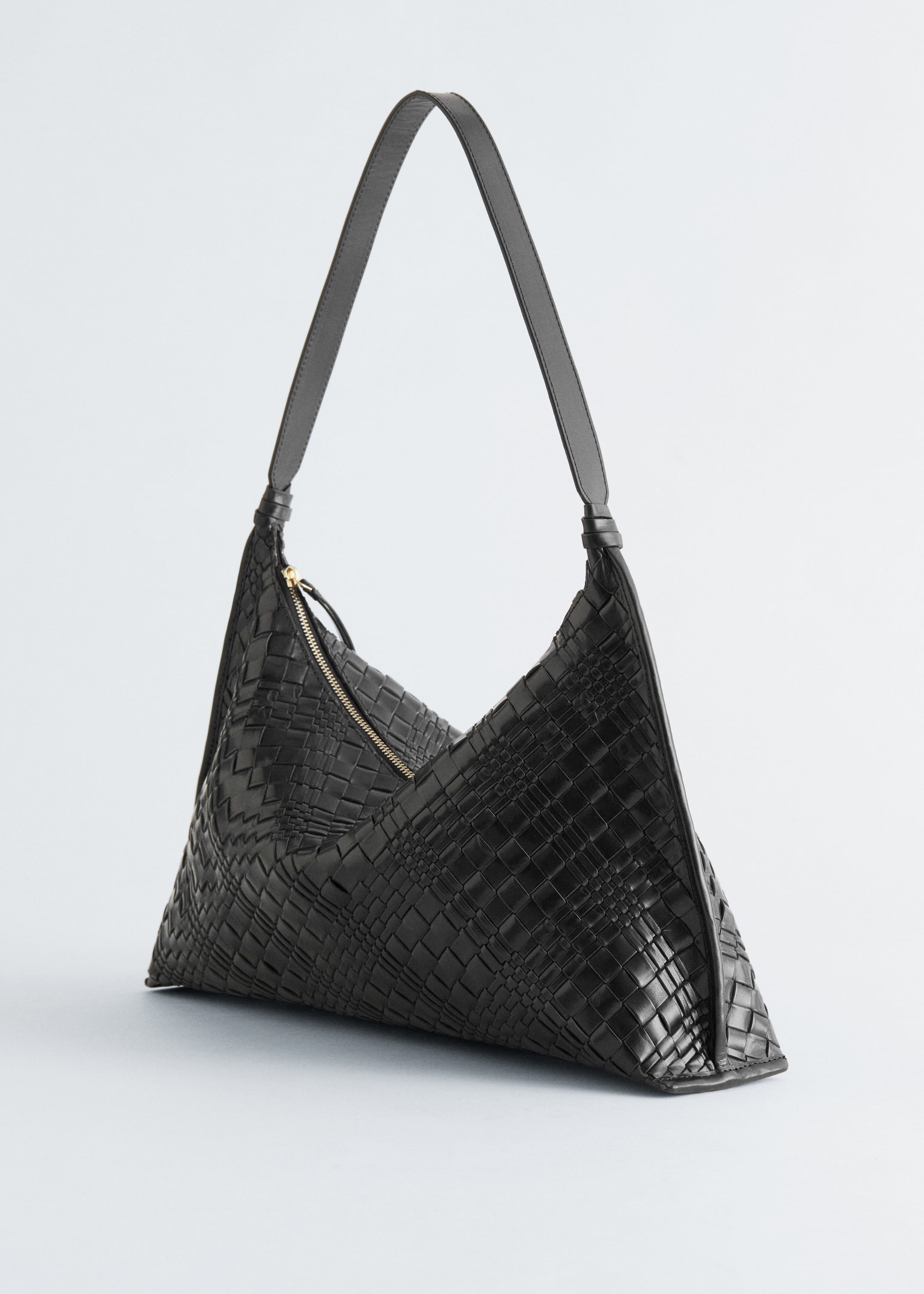 Größeres Bild ansehen: Tragetasche aus verwobenem Leder - Schwarz - Ladies | H&M DE 3