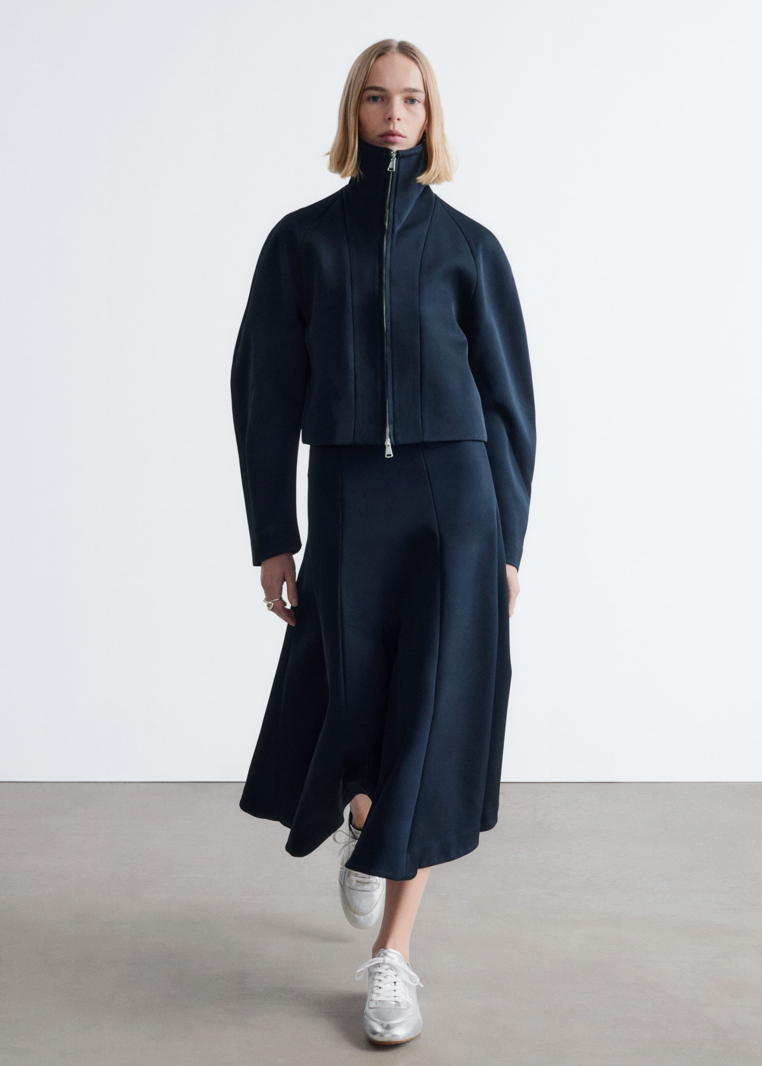 Image of Sculptural-Sleeve Jacket