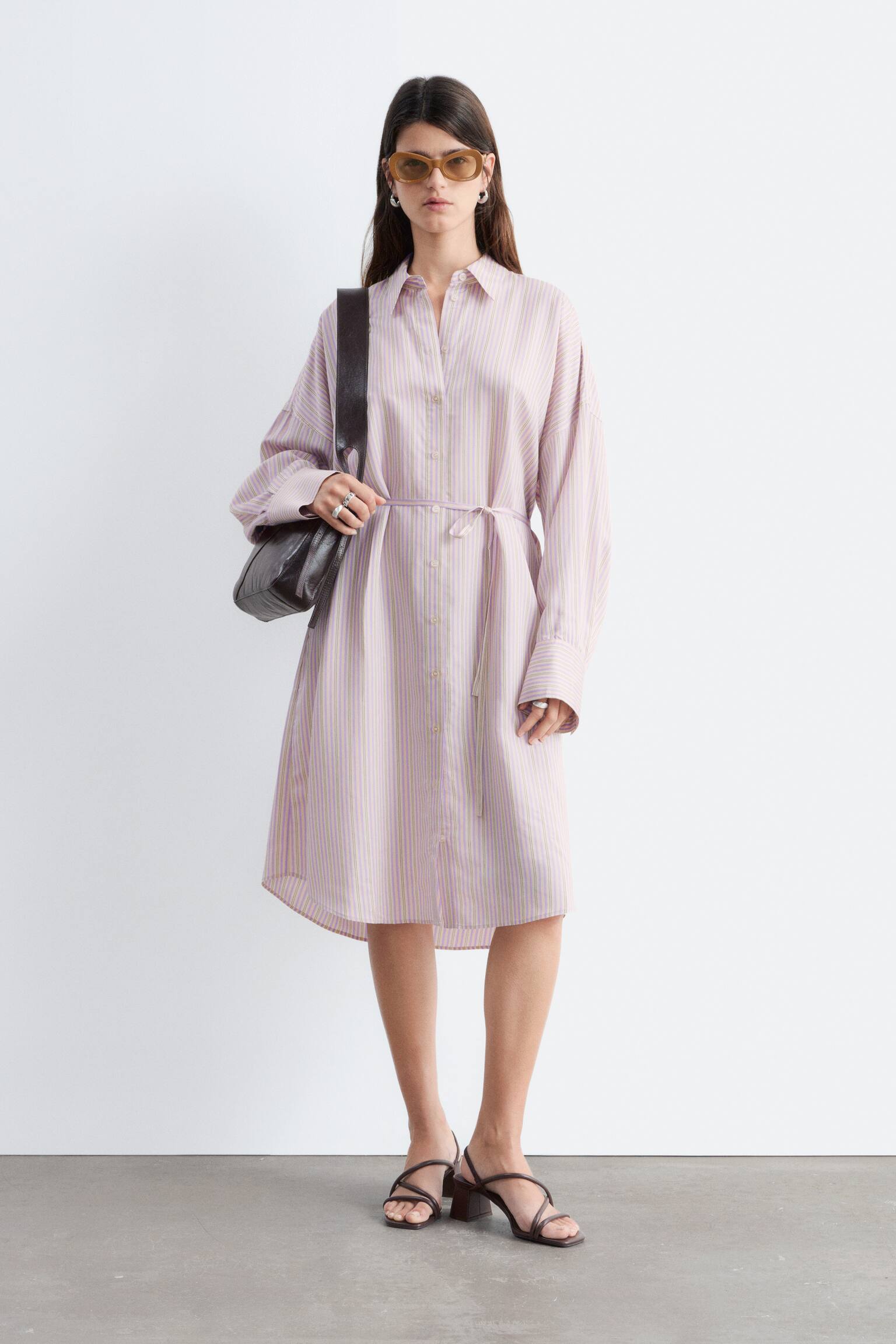 Remsandaler med blockklack - Mörkbrun - 6