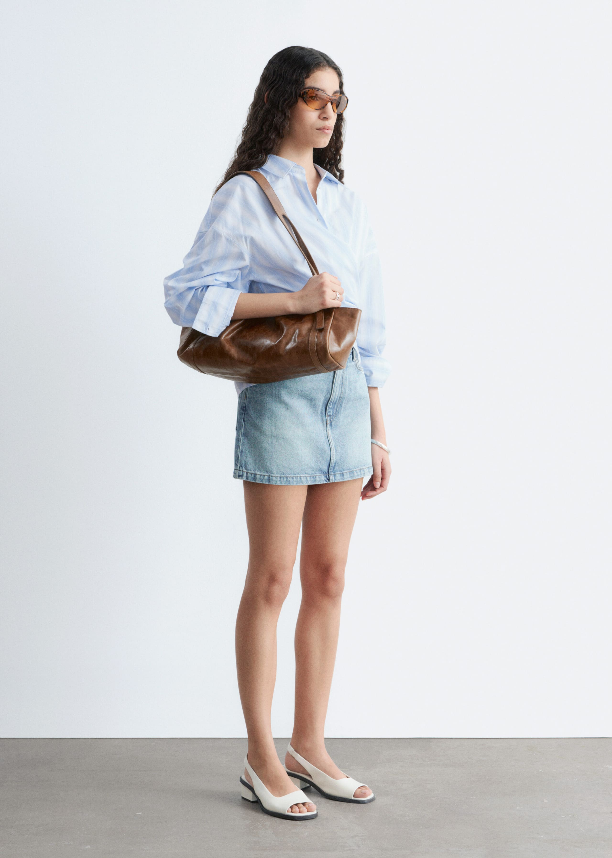 Image of Denim Mini Skirt