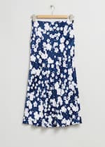 Dark Blue/White Floral Print