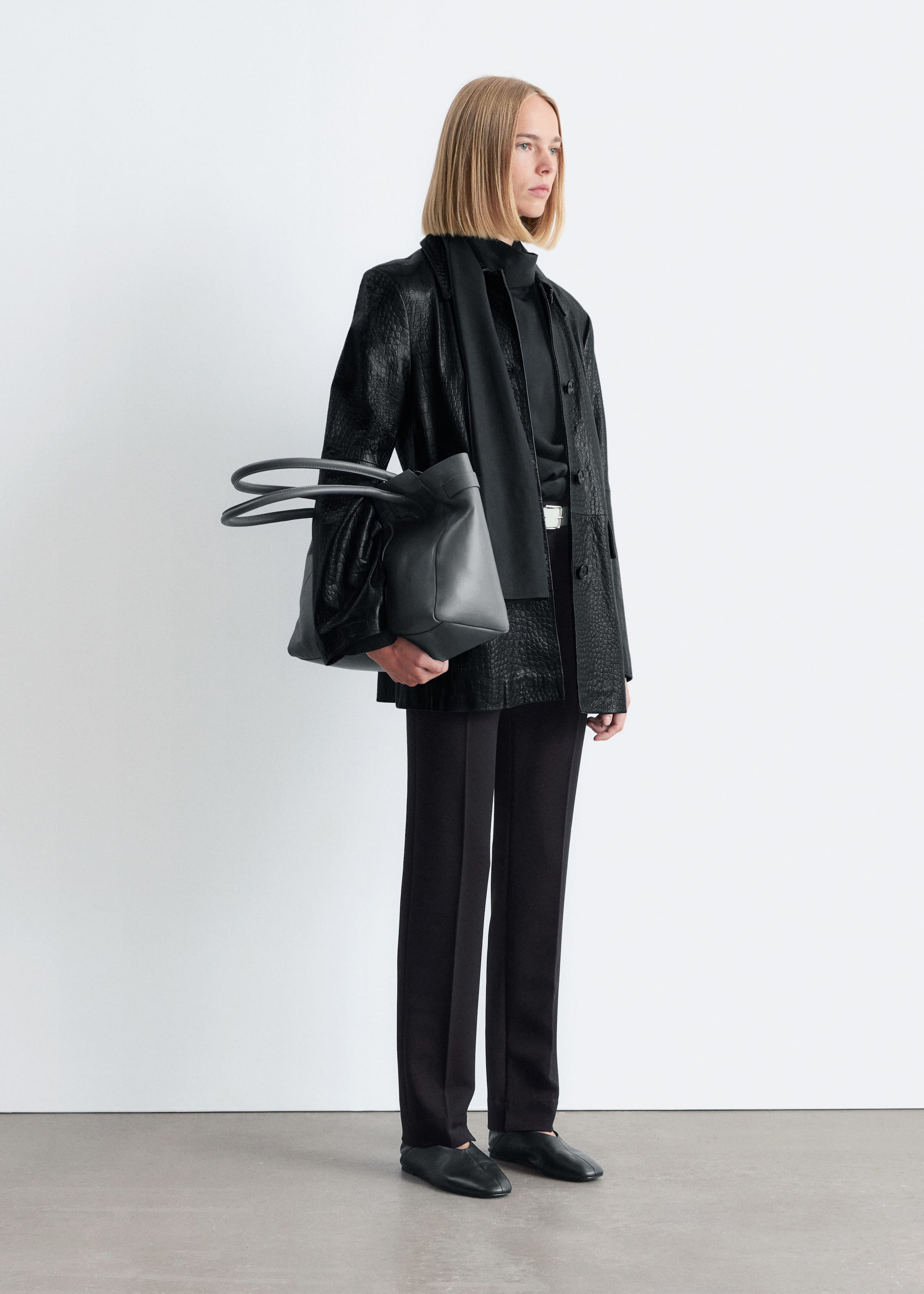 Image of Slim-Leg Press-Crease Trousers