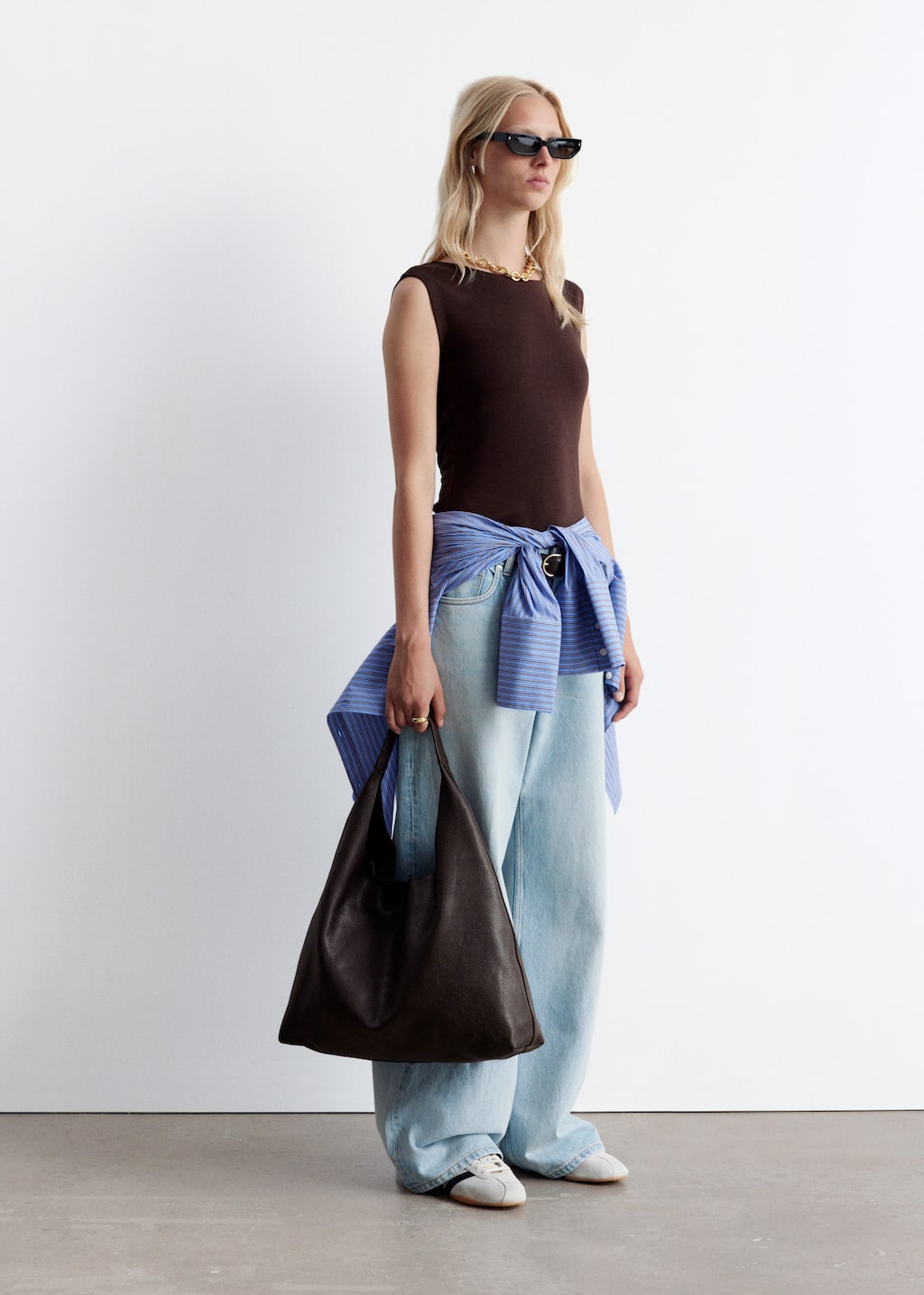 Image of Sleeveless Scoop-Neck Top