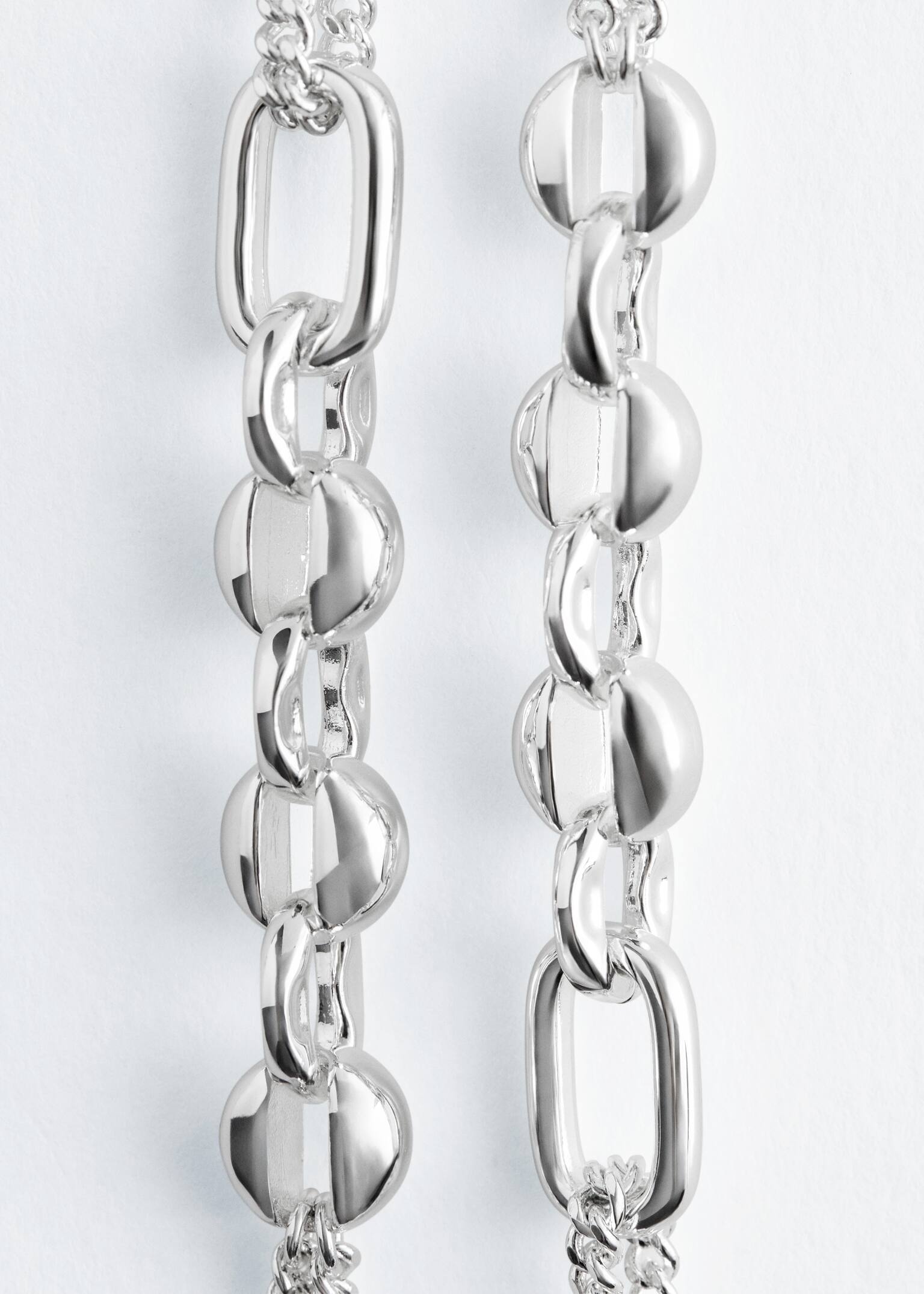 Mixed Chain Necklace - Silver/Gold - 2