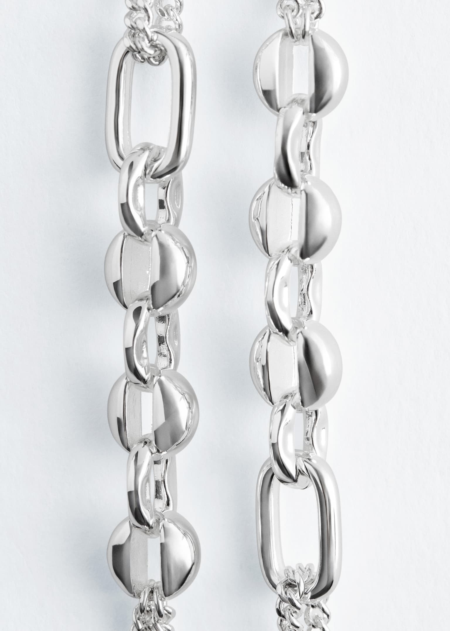 Collar de cadena mixta - Plata/Oro - 3