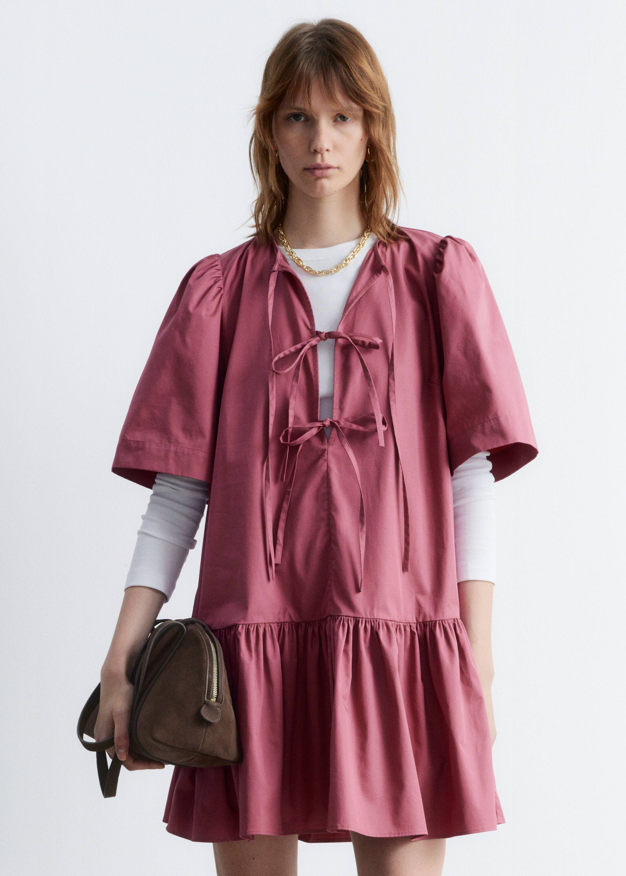 Agrandir l'image: Robe courte à basque - Dark pink - FEMME | H&M BE 3