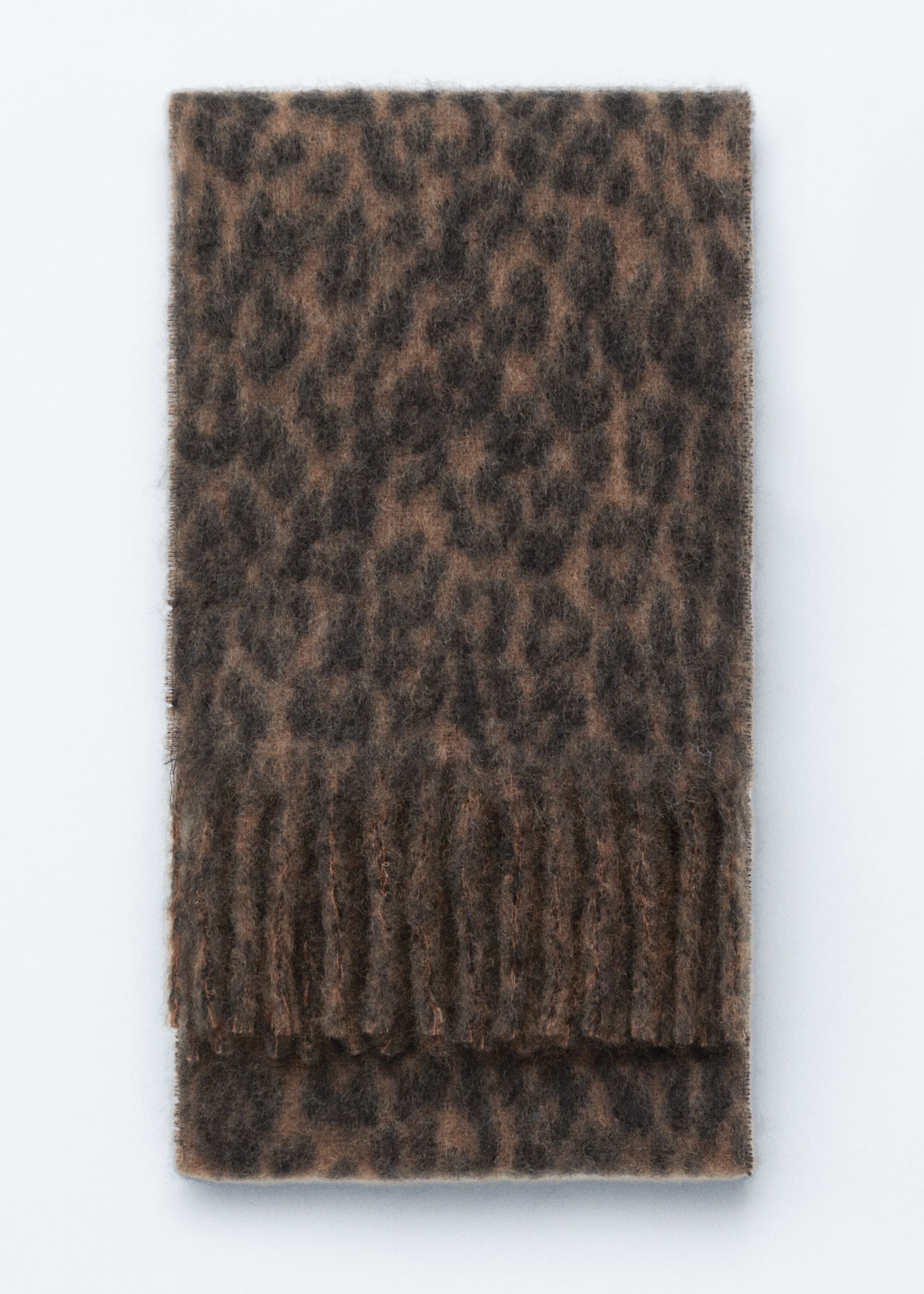 Image of Mohair-Blend Fringed Scarf