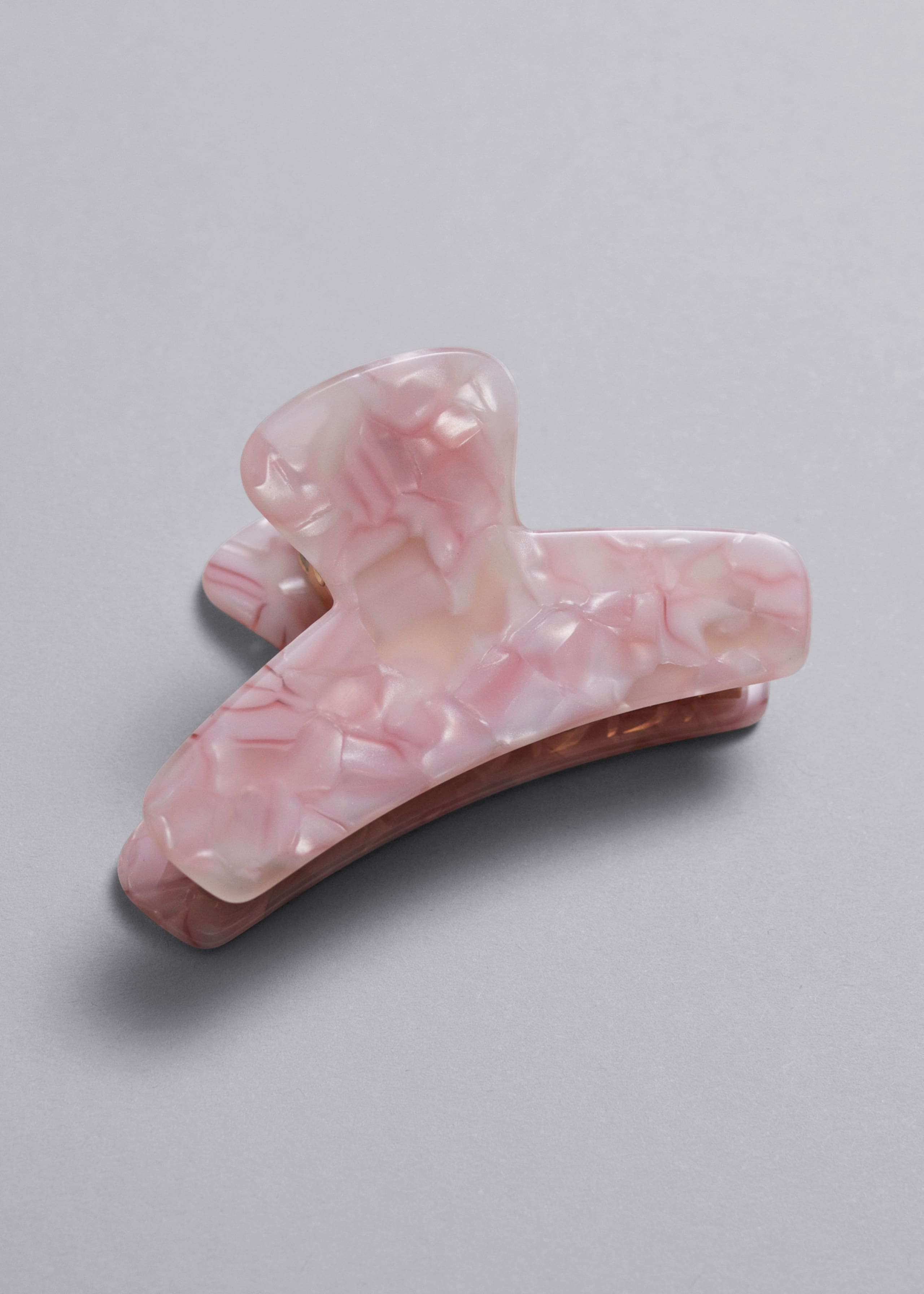 Pinza para el pelo de acetato efecto nublado - Rosa - Bodegón