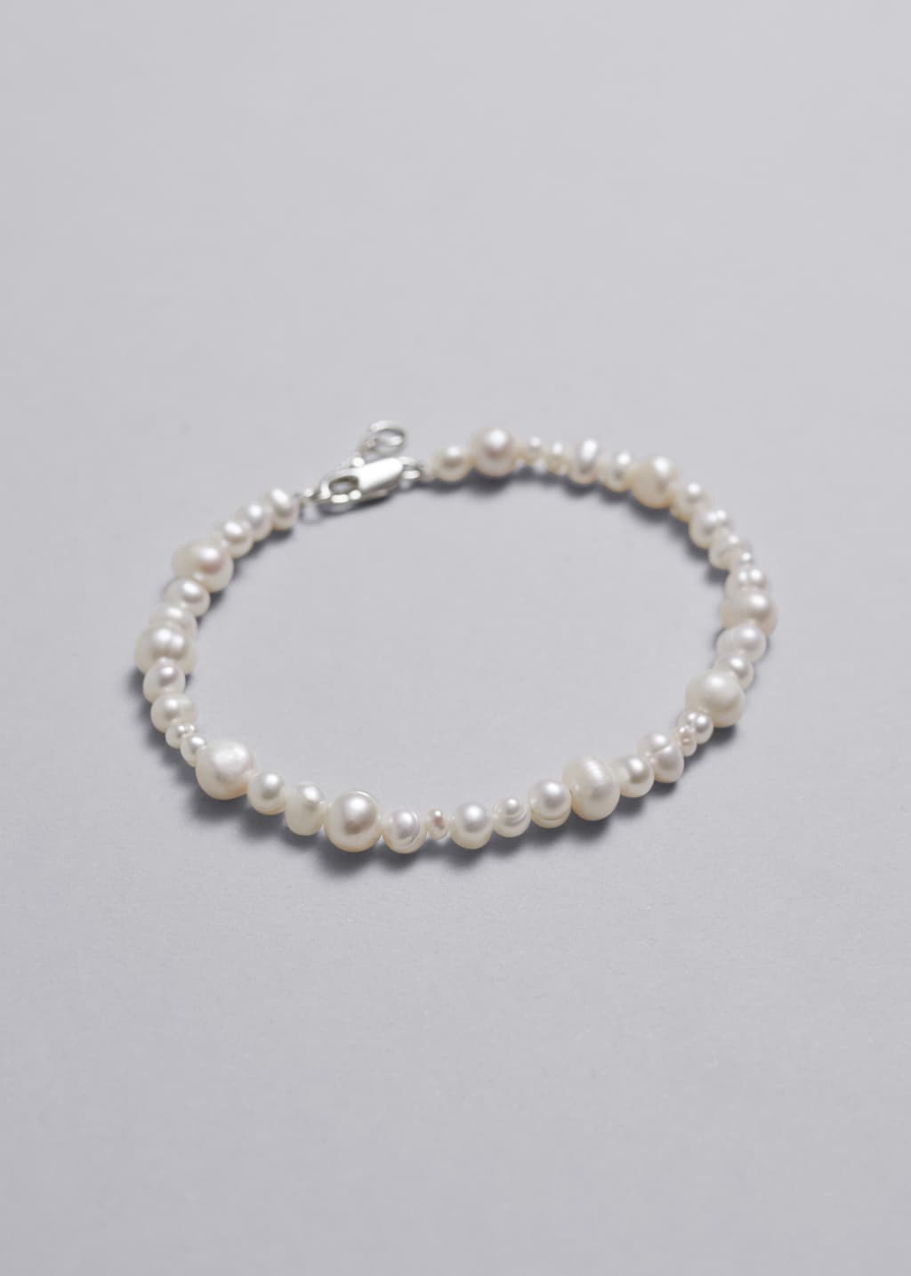 Organic Shaped Pearl Bracelet - Pearl - Still Life