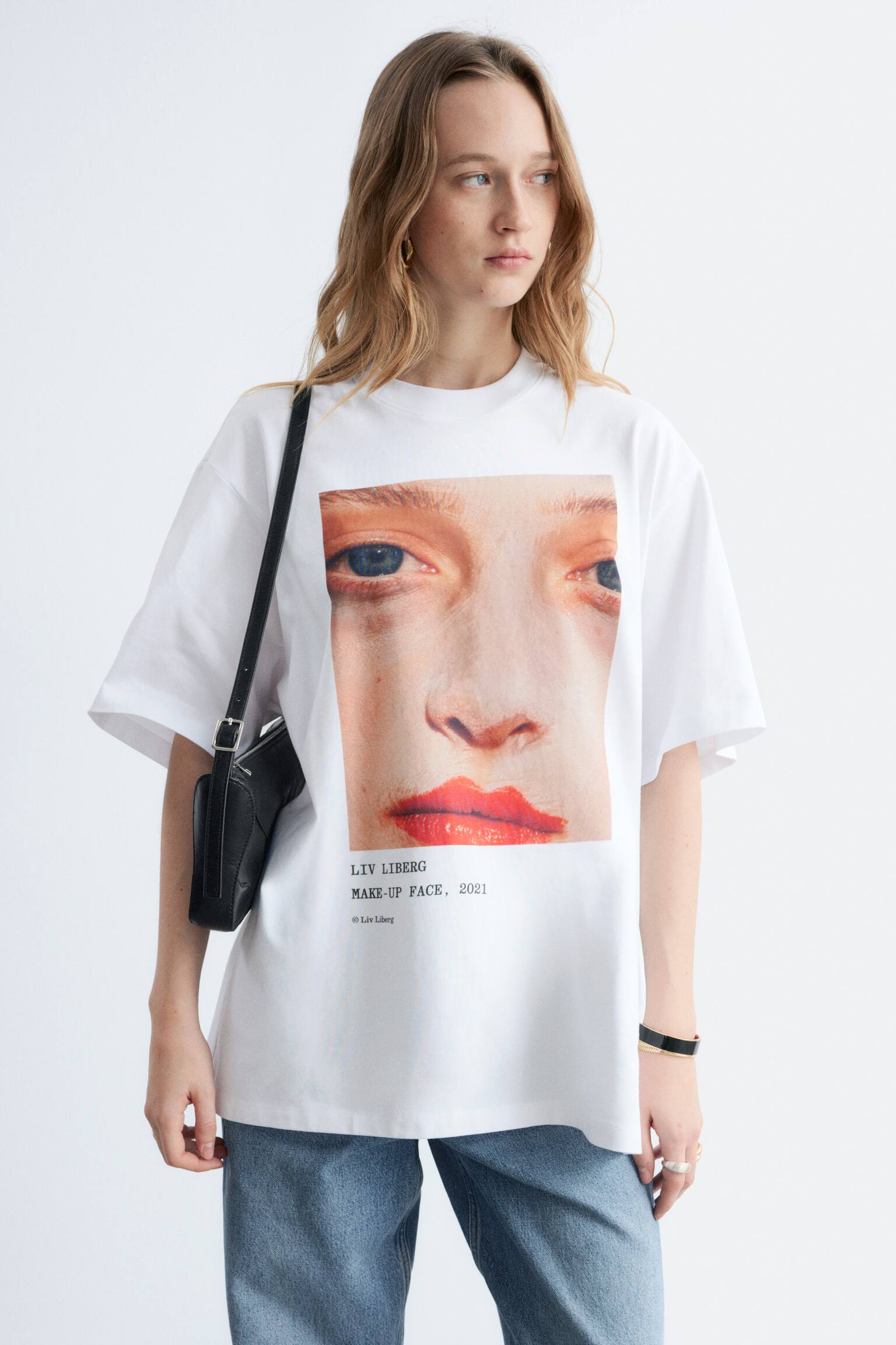 Ylisuuri printti-t-paita - Valkoinen/valokuvaprintti/Valkoinen/valokuvaprintti/Valkoinen/valokuvaprintti - 7