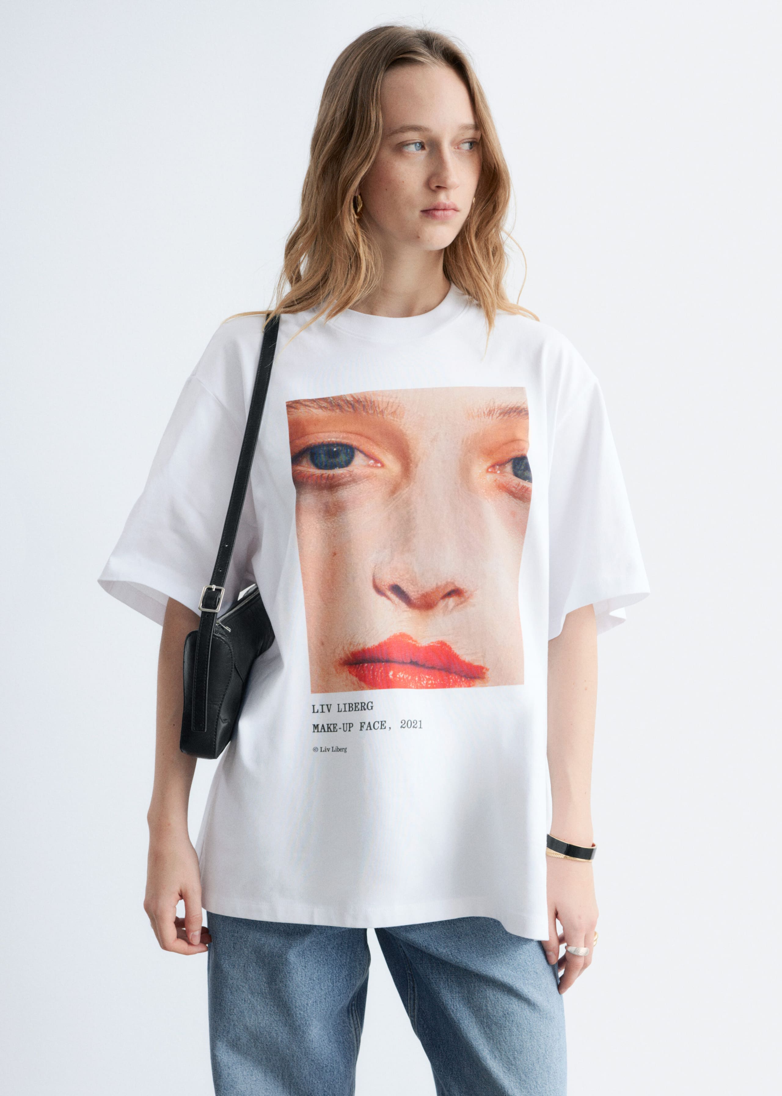 Image of Oversized Print T-Shirt