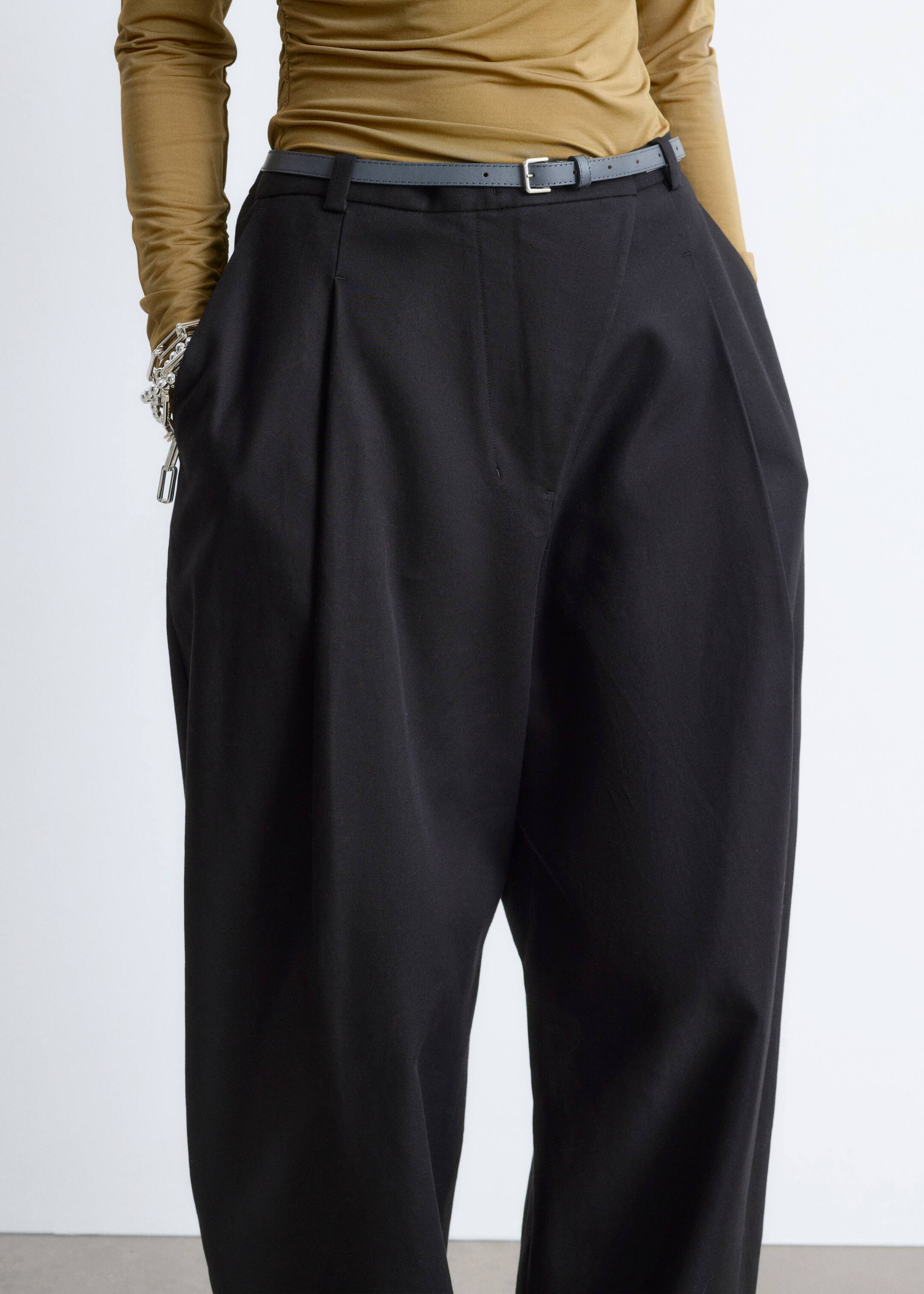 Ver imagen más grande: Pantalones de perneras de barril - Negro - MUJER | H&M ES 2