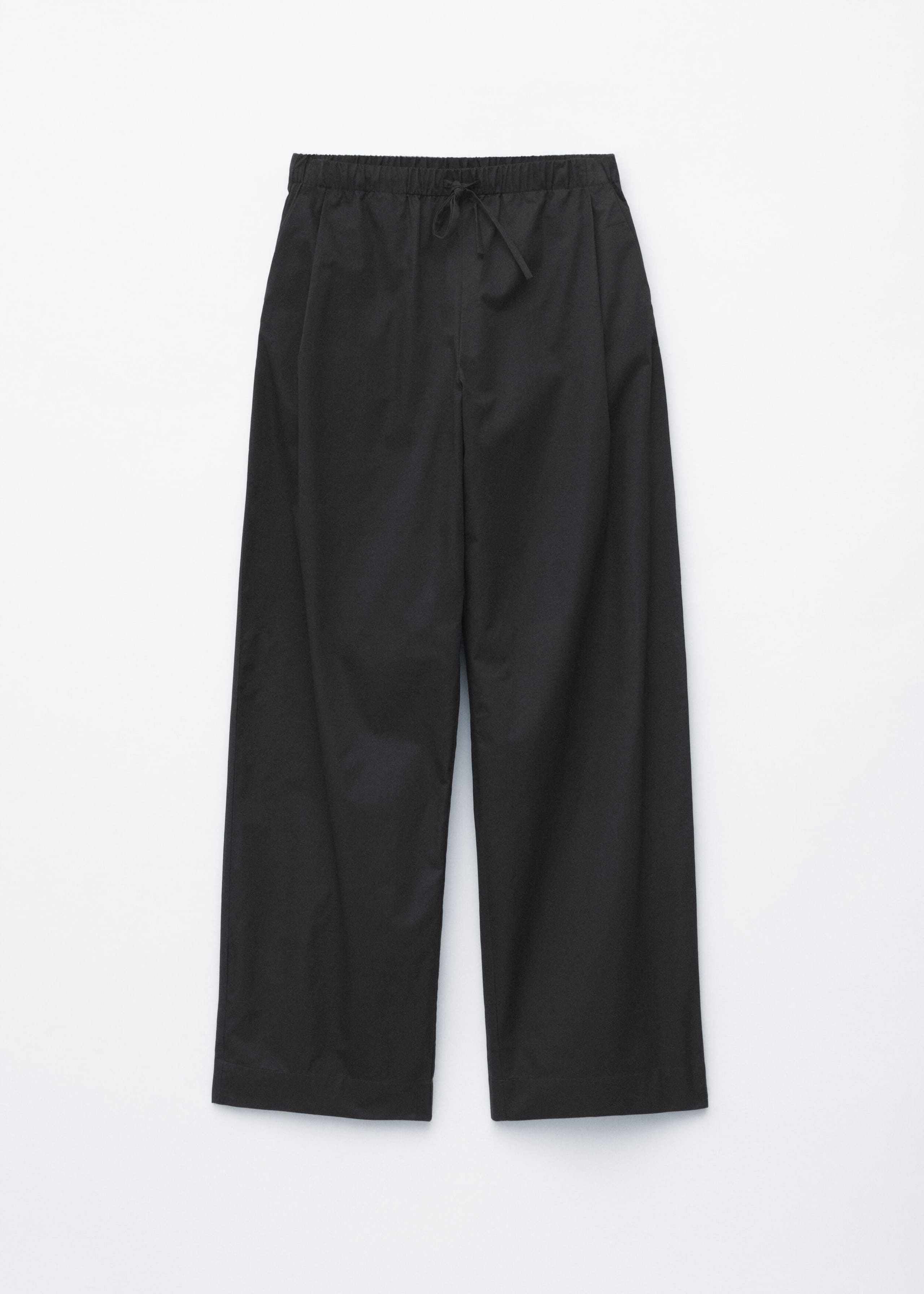 Cotton Twill Drawstring Trousers - Beige - Still Life
