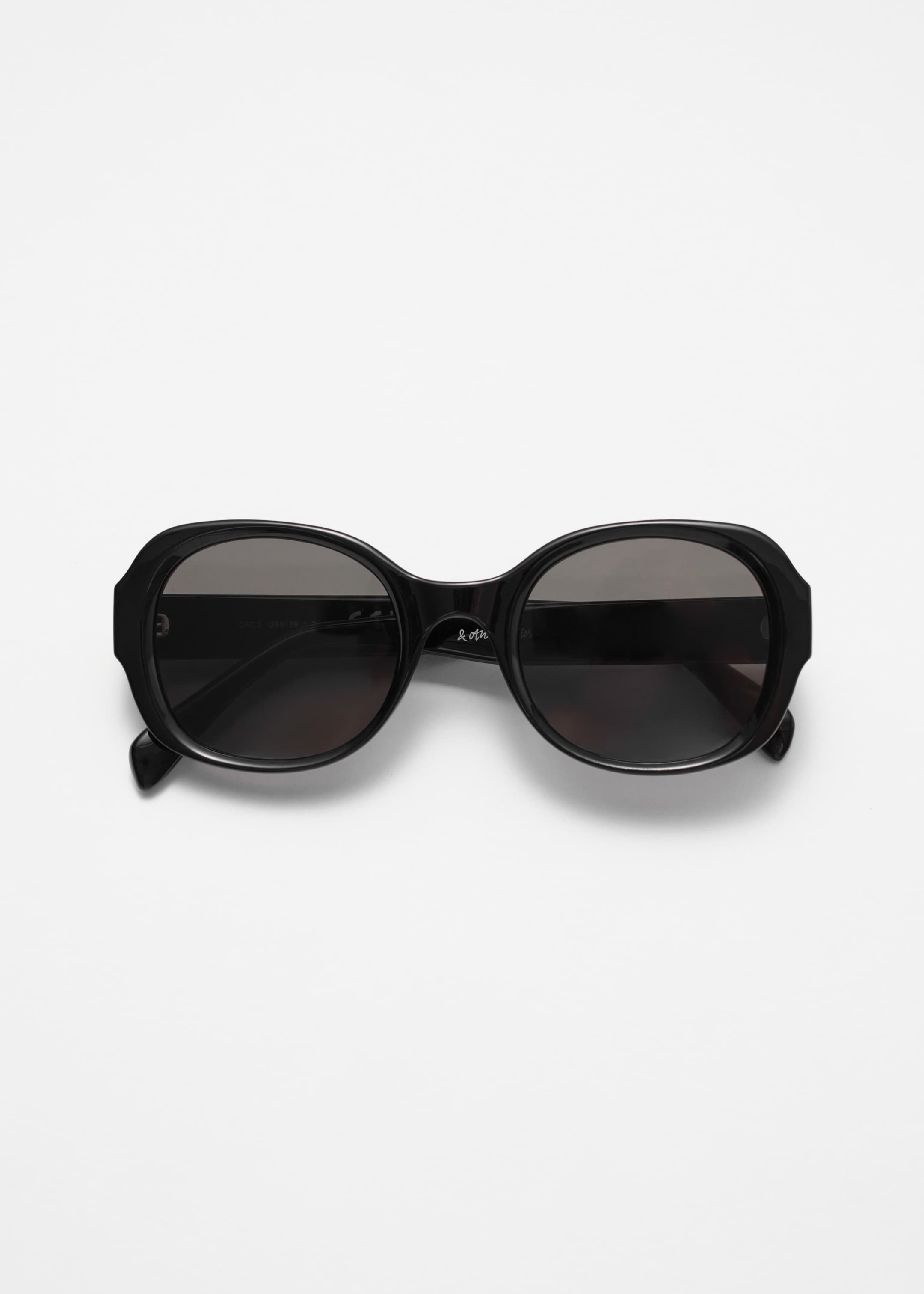 Größeres Bild anzeigen: Sonnenbrille mit markantem, rundem Rahmen - Schwarz - Ladies | H&M AT 2