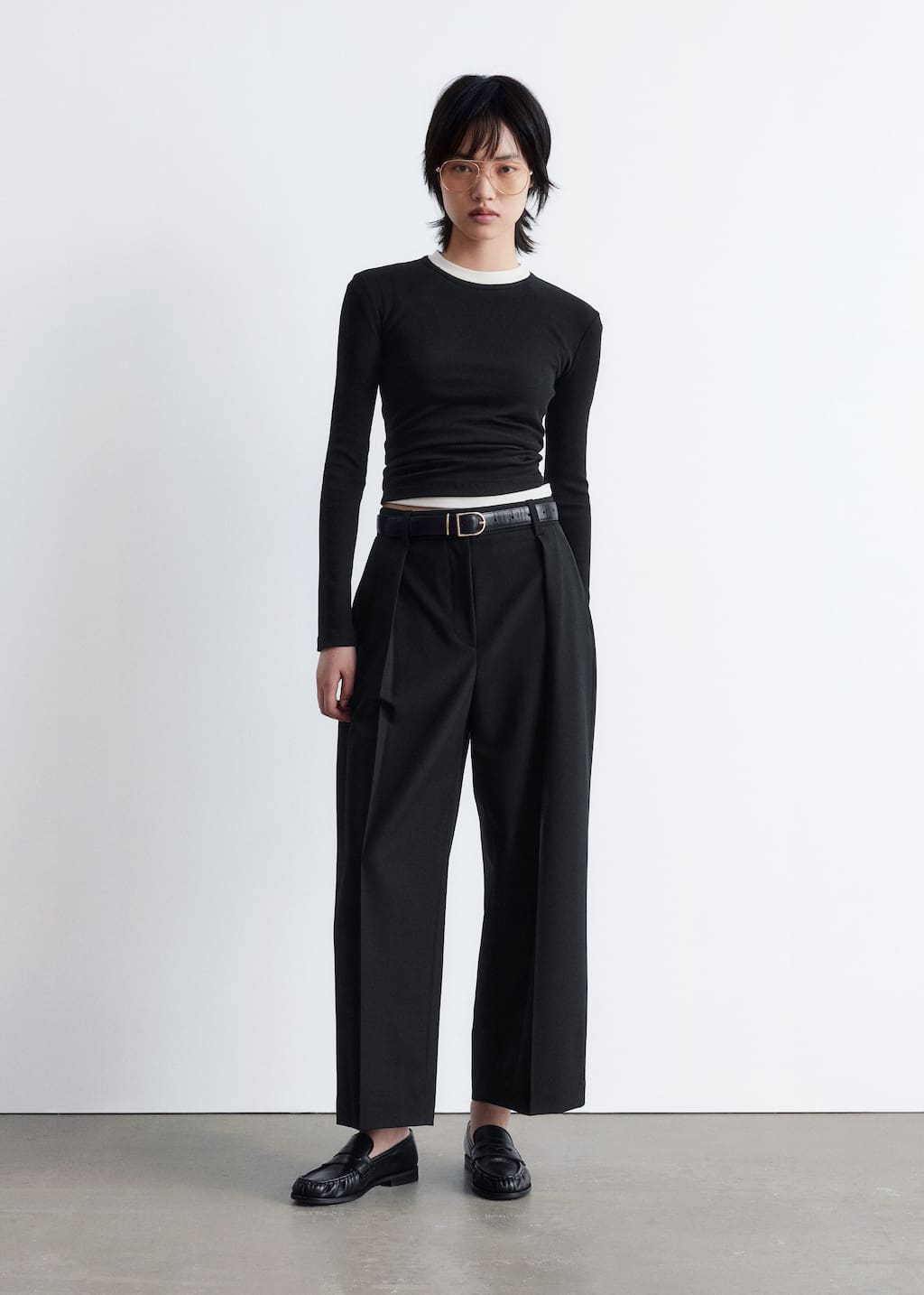 Image of Geripptes Langarmshirt