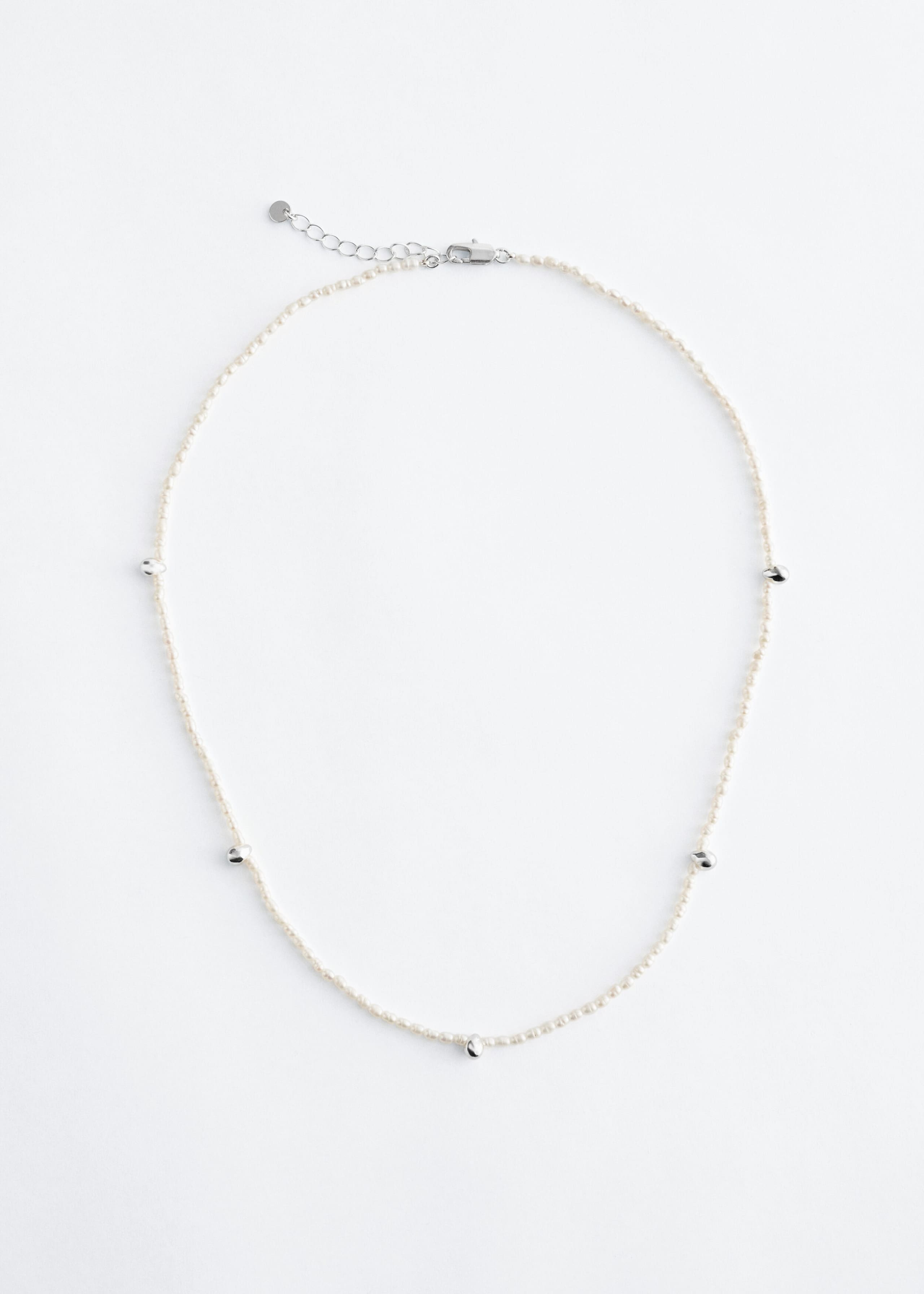 Freshwater Pearl Necklace - Blanc/Argenté - Still Life