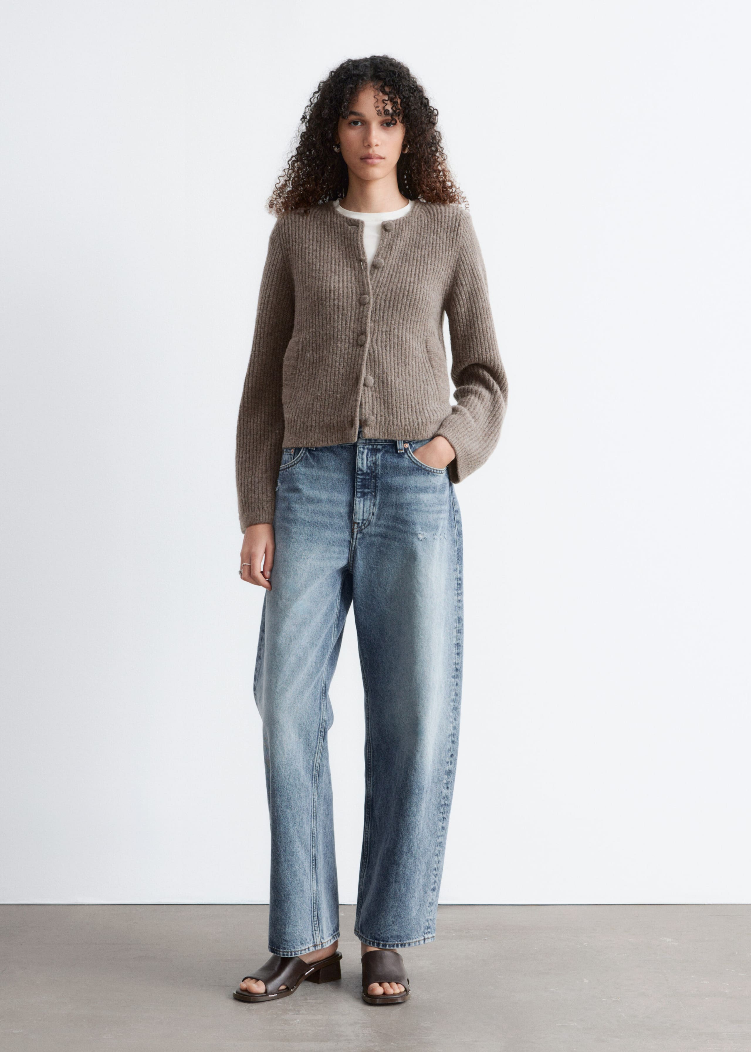 Image of Rippstrickjacke