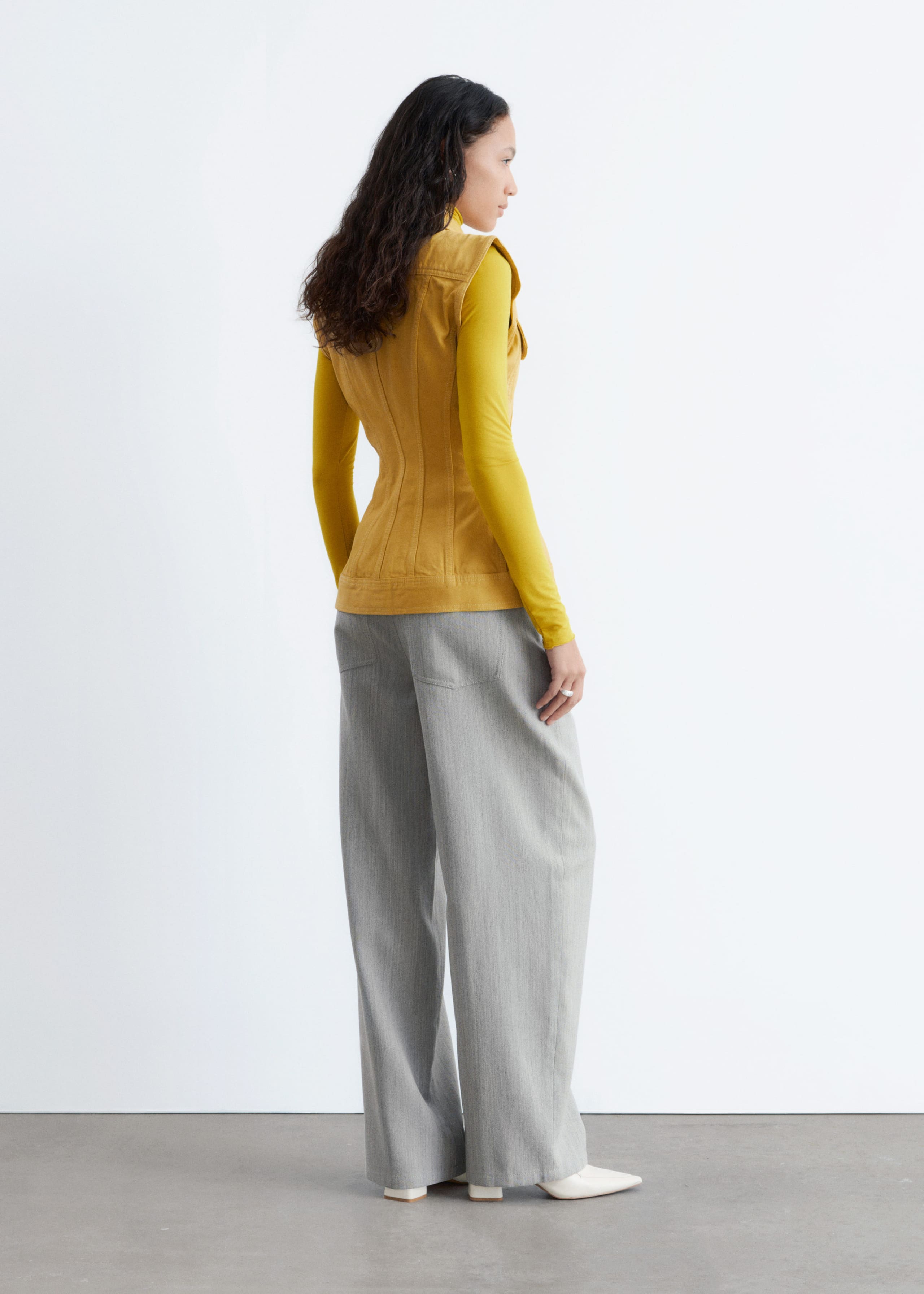 Image of Fitted Denim Vest