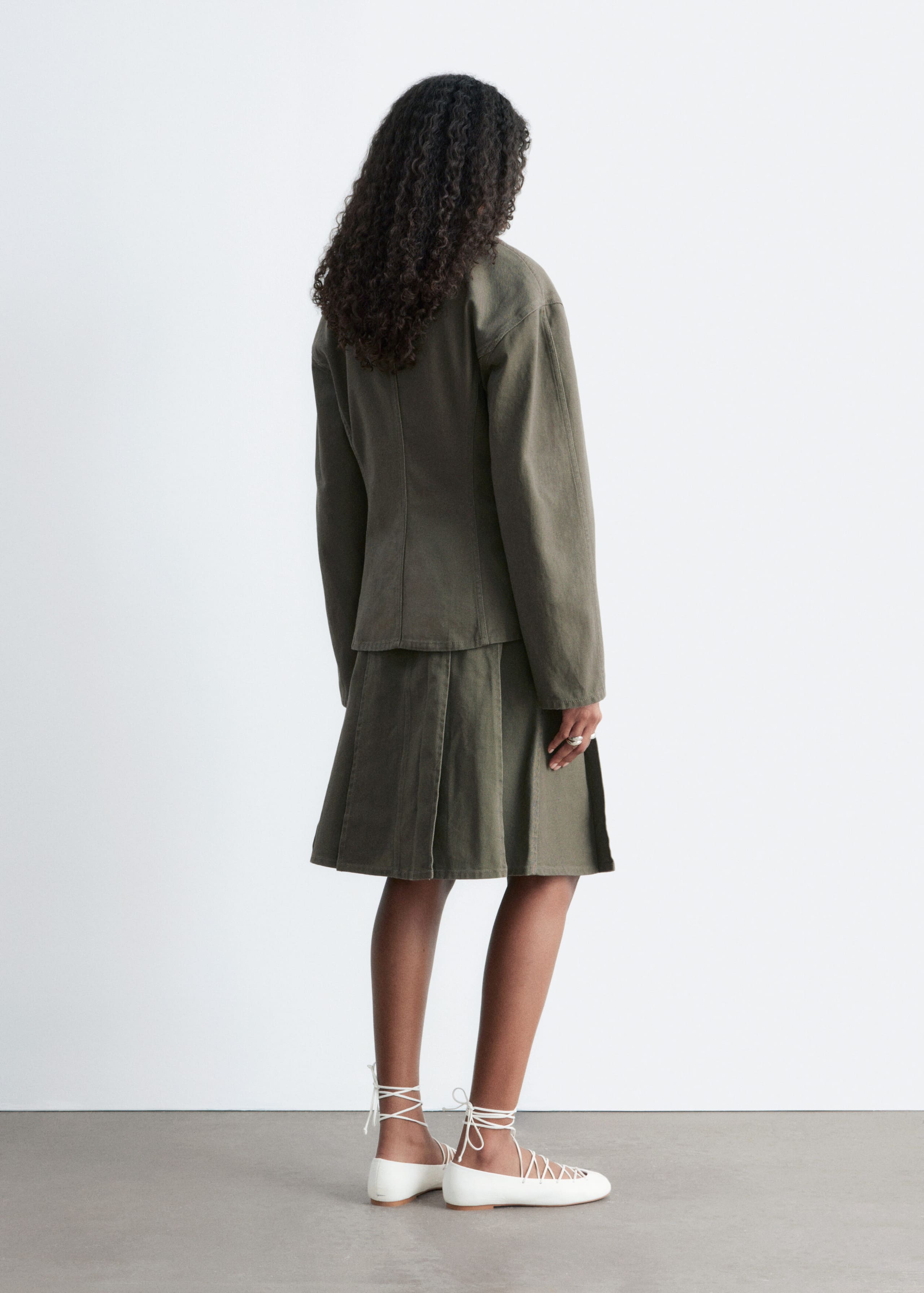 Image of Tapered Cotton Jacket