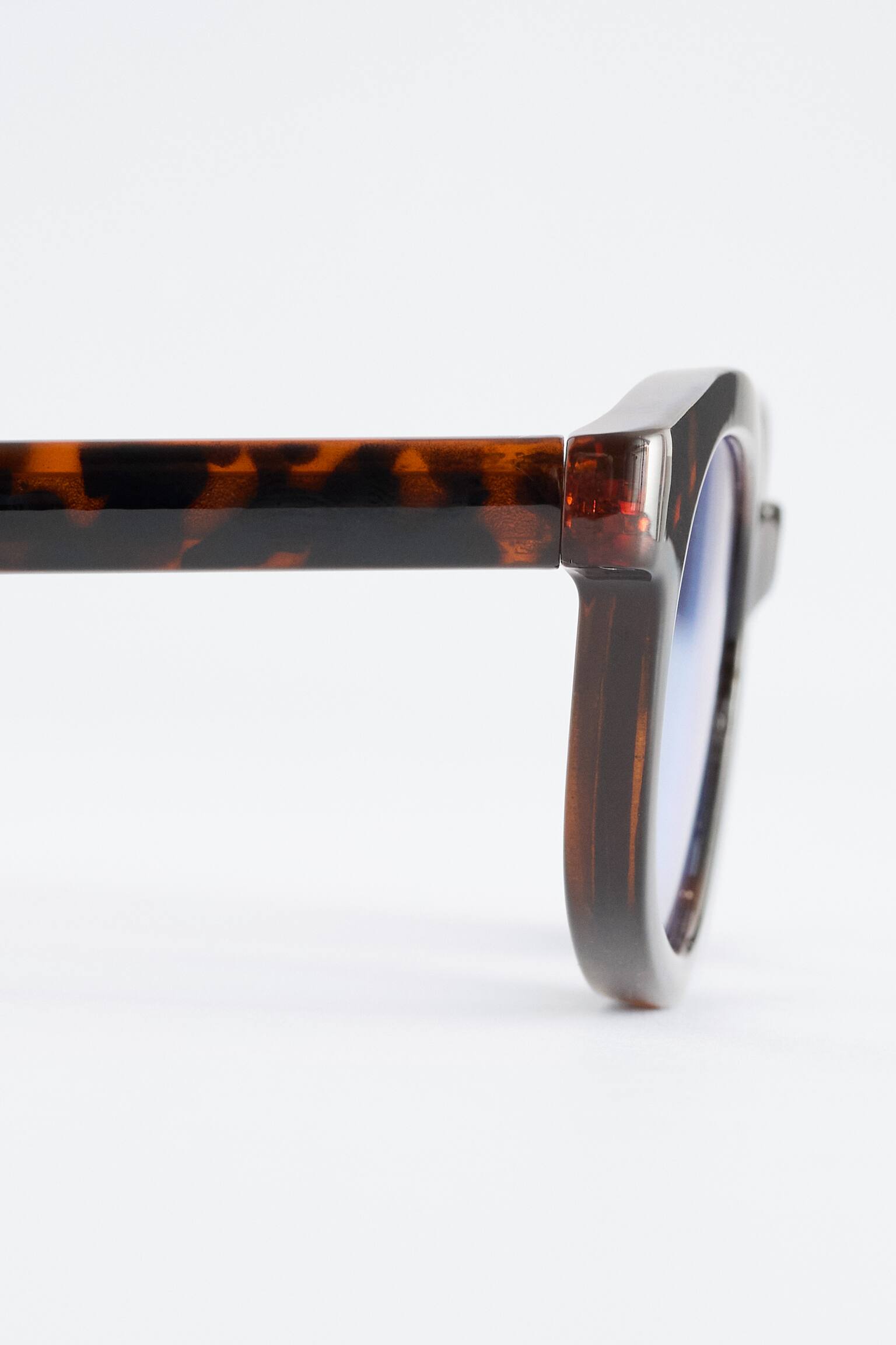 משקפי שמש מלבניים צרים - חום מנומר/אבן/שחור - 4