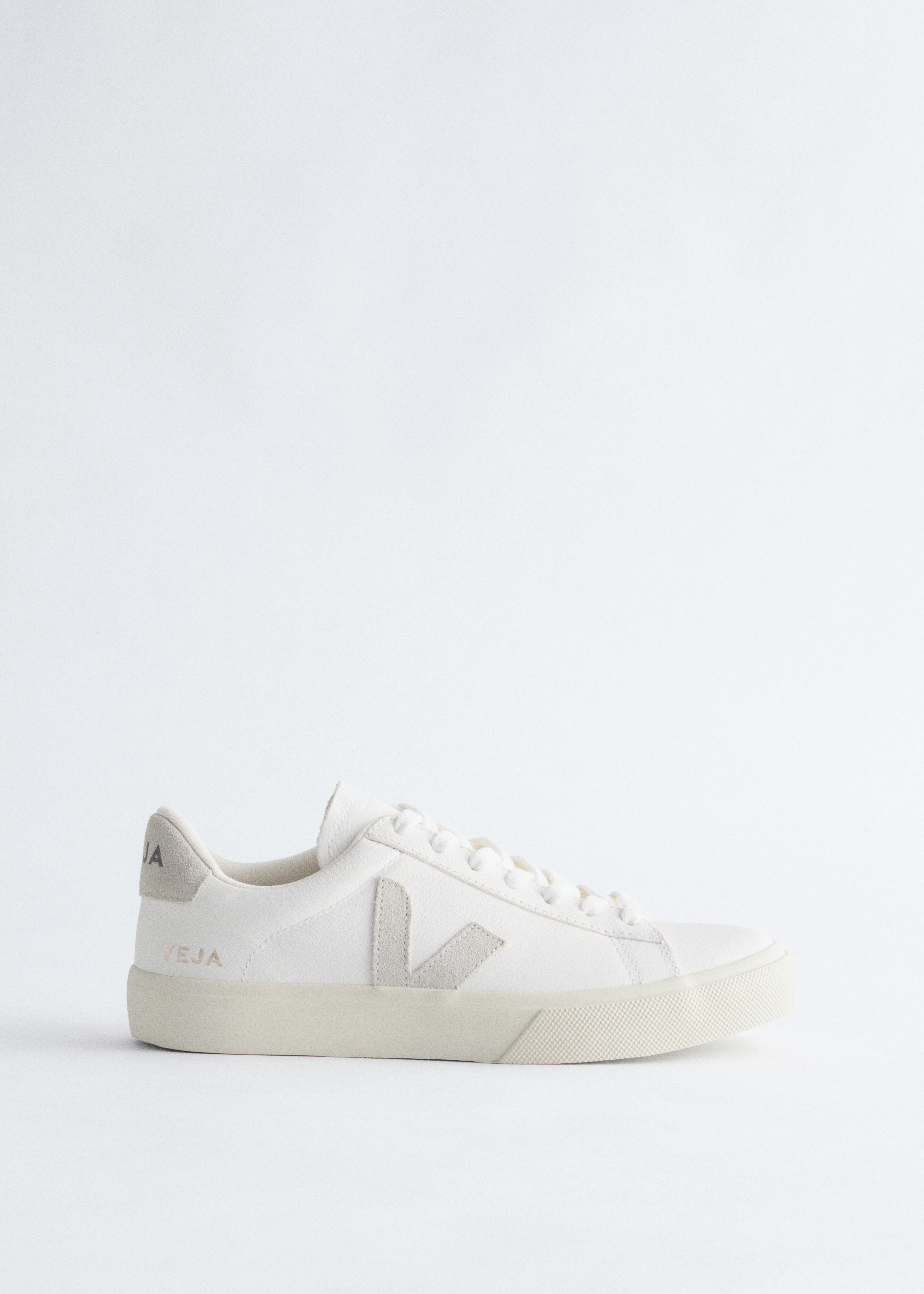 Sneakers Veja Campo in pelle - Bianco/Beige