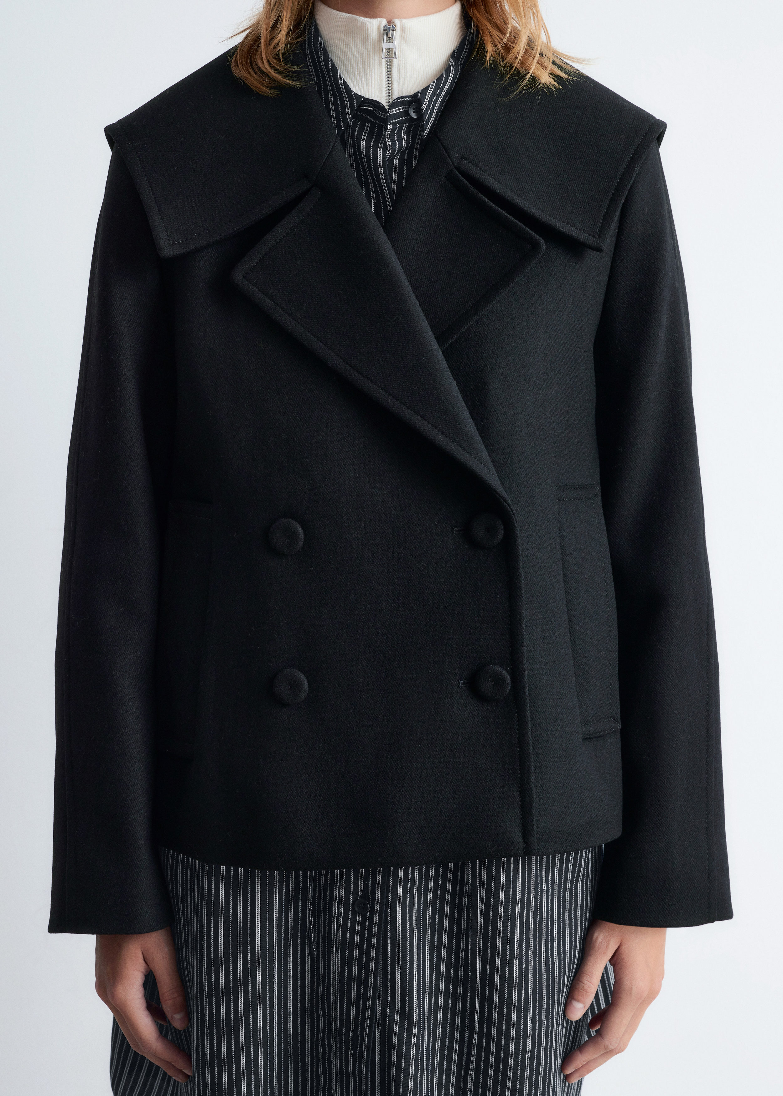 Double-Breasted Wool Jacket - Black - & Other Stories GB