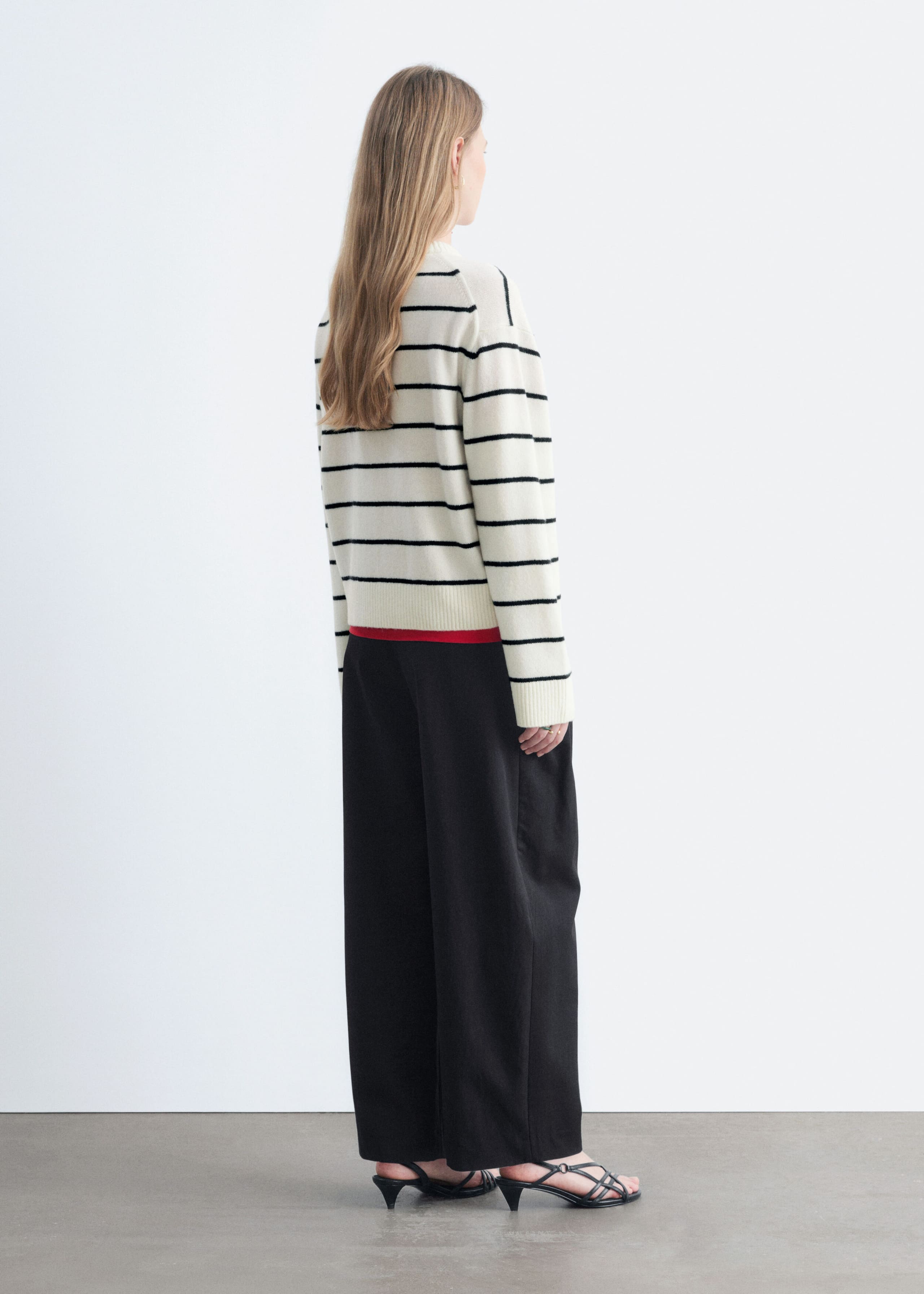 Boxy Knit Jumper - Dark Brown - Lookbook
