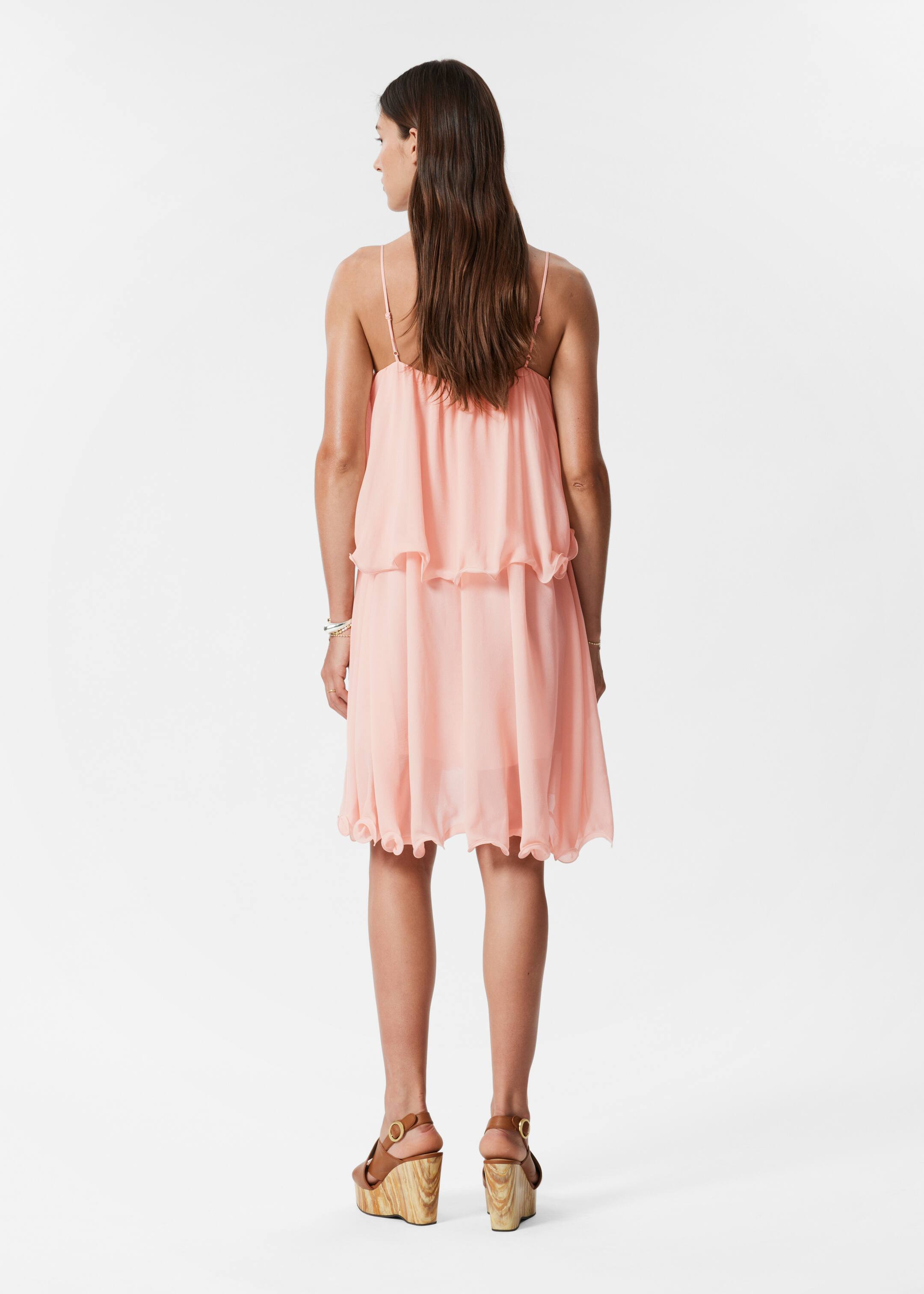 Ver imagem maior: Minivestido com folhos - Rosa sujo - SENHORA | H&M PT 3
