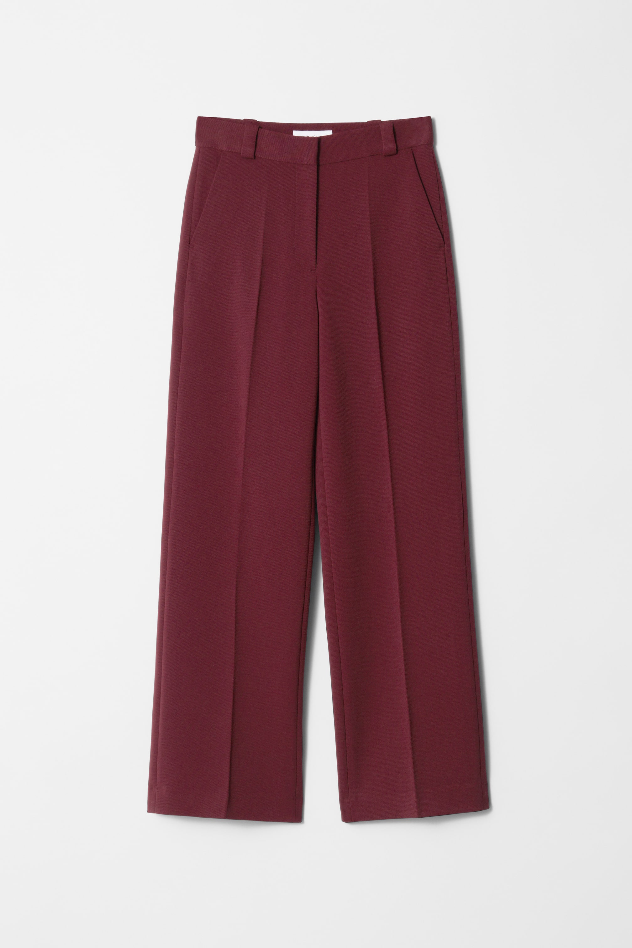 Vis større bilde: Rette bukser med press - Burgunder - Ladies | H&M NO 1