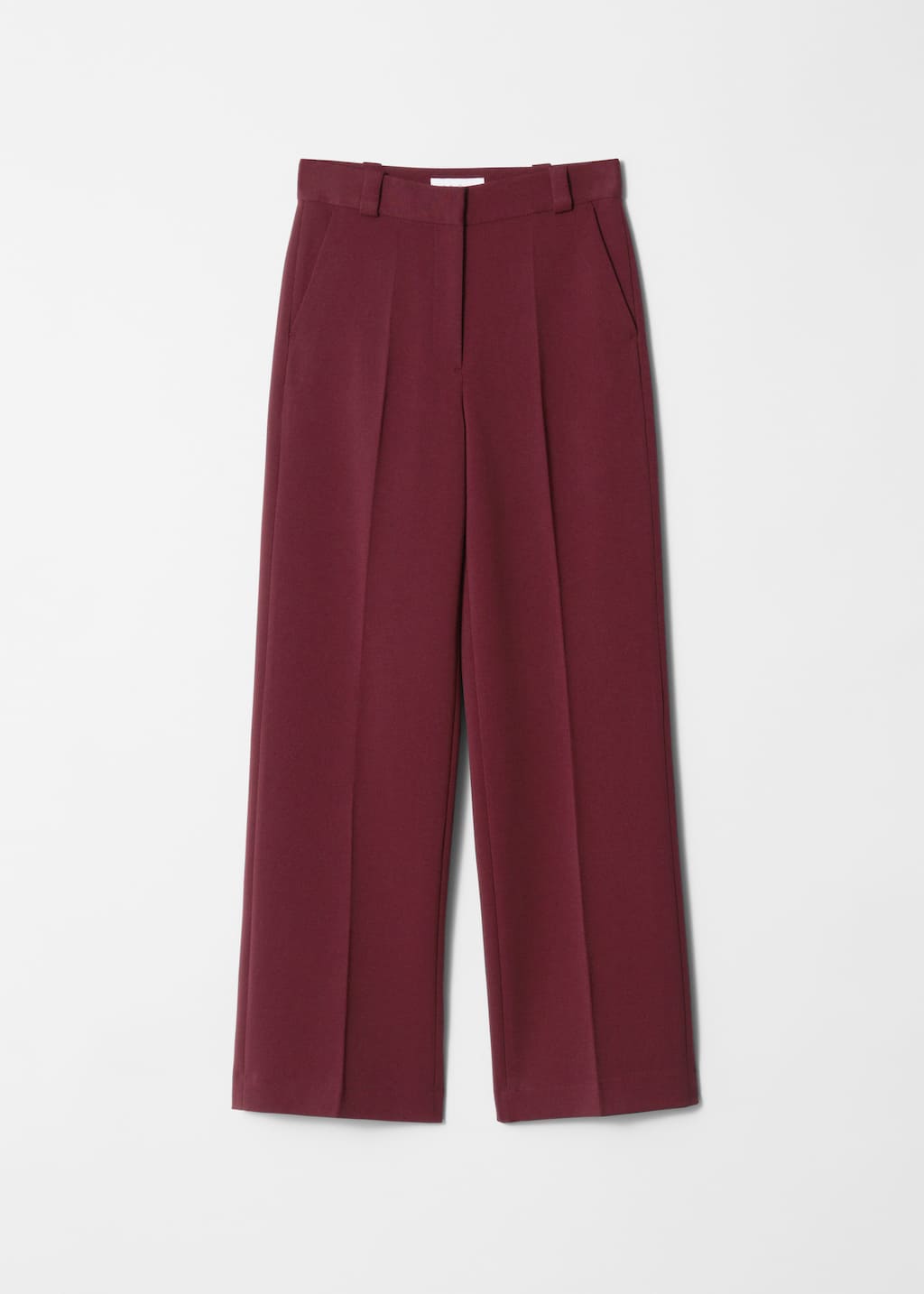 Pantaloni ampi con pieghe pressate - Crema - Natura morta