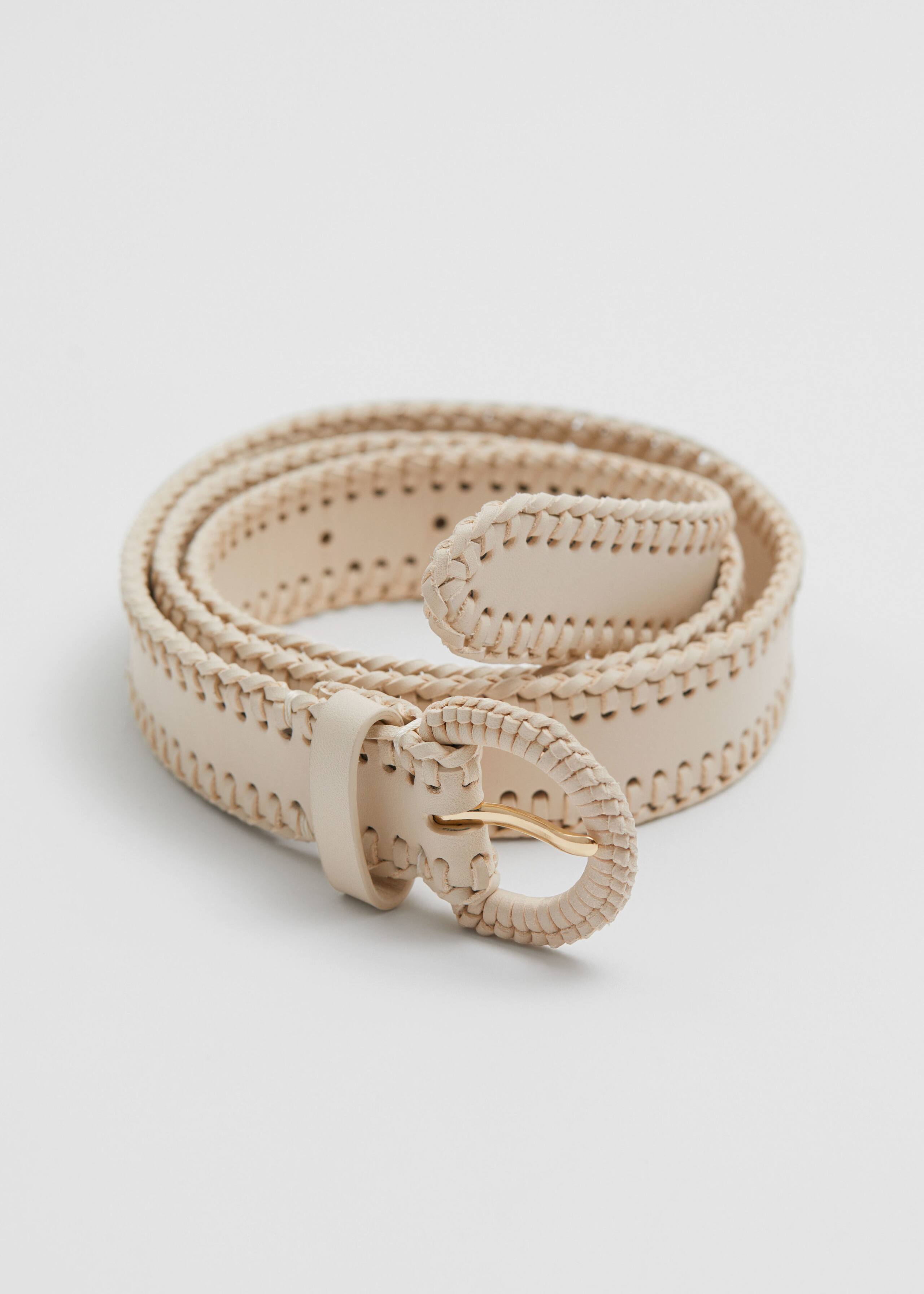 Braided Leather Belt - {{variantName}} - Descrizione dettagliata
