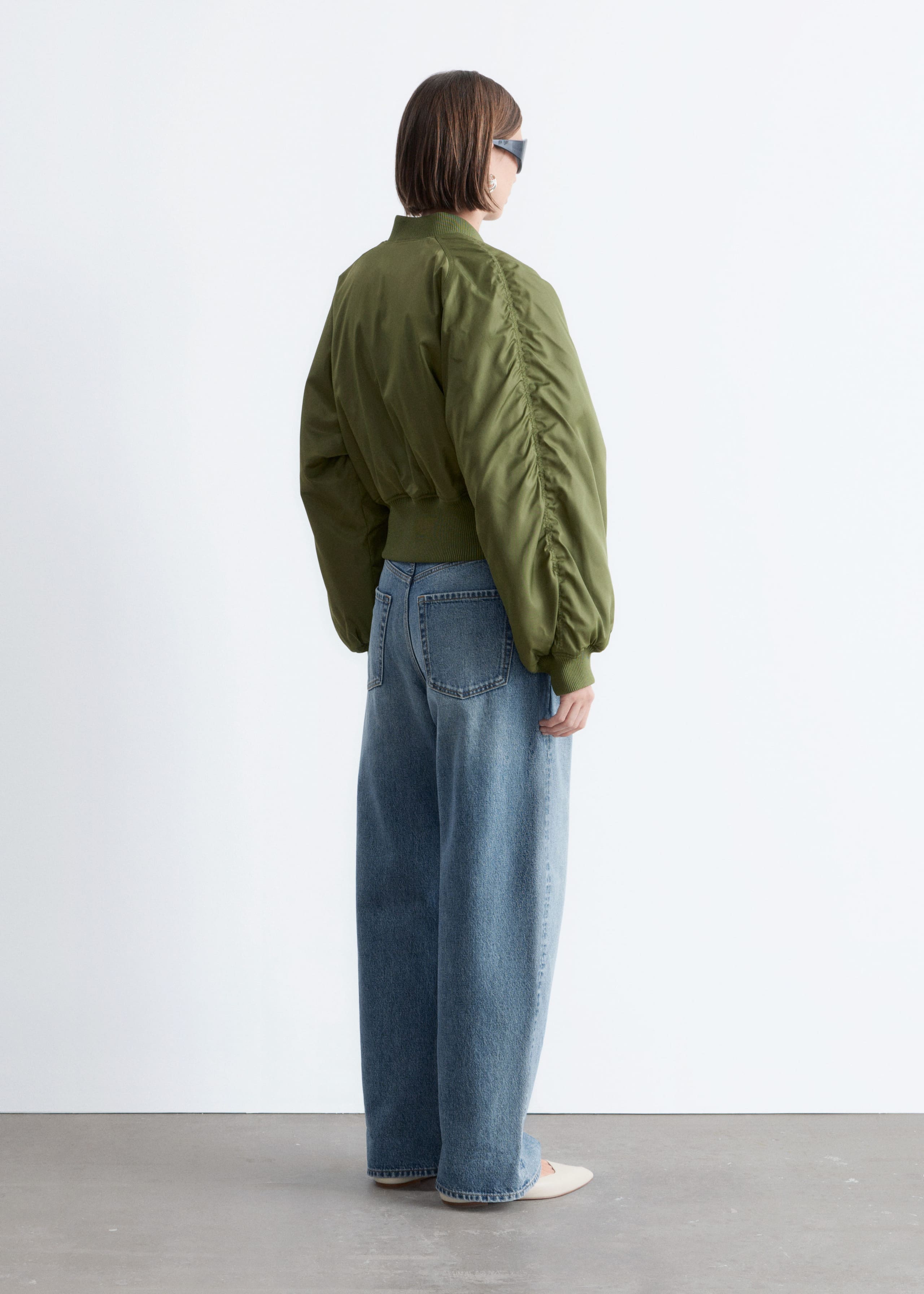 Image of Cropped Bomber Jacket