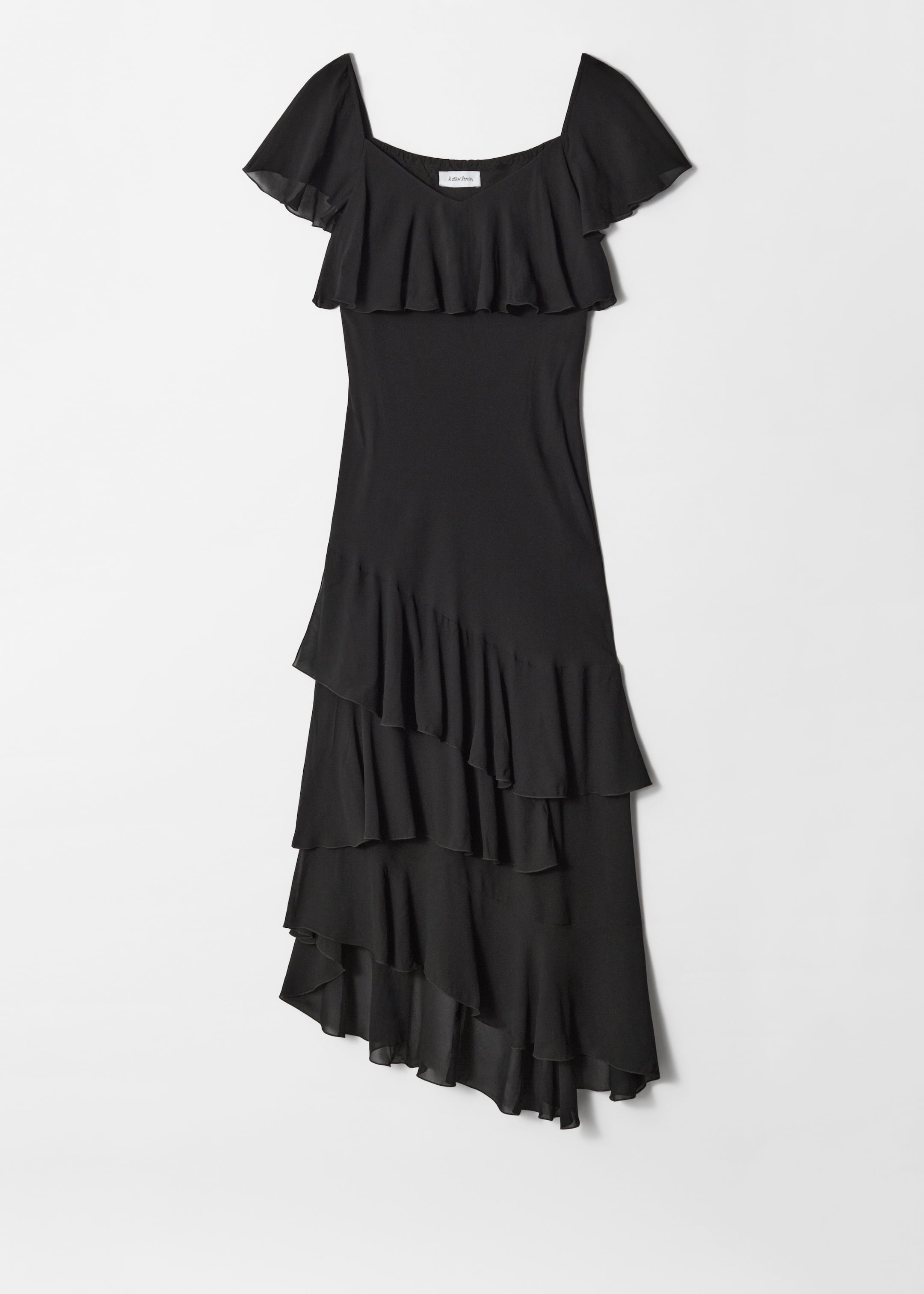 Visualizza immagine più grande: Maxi abito con volant - Nero - DONNA | H&M IT 5