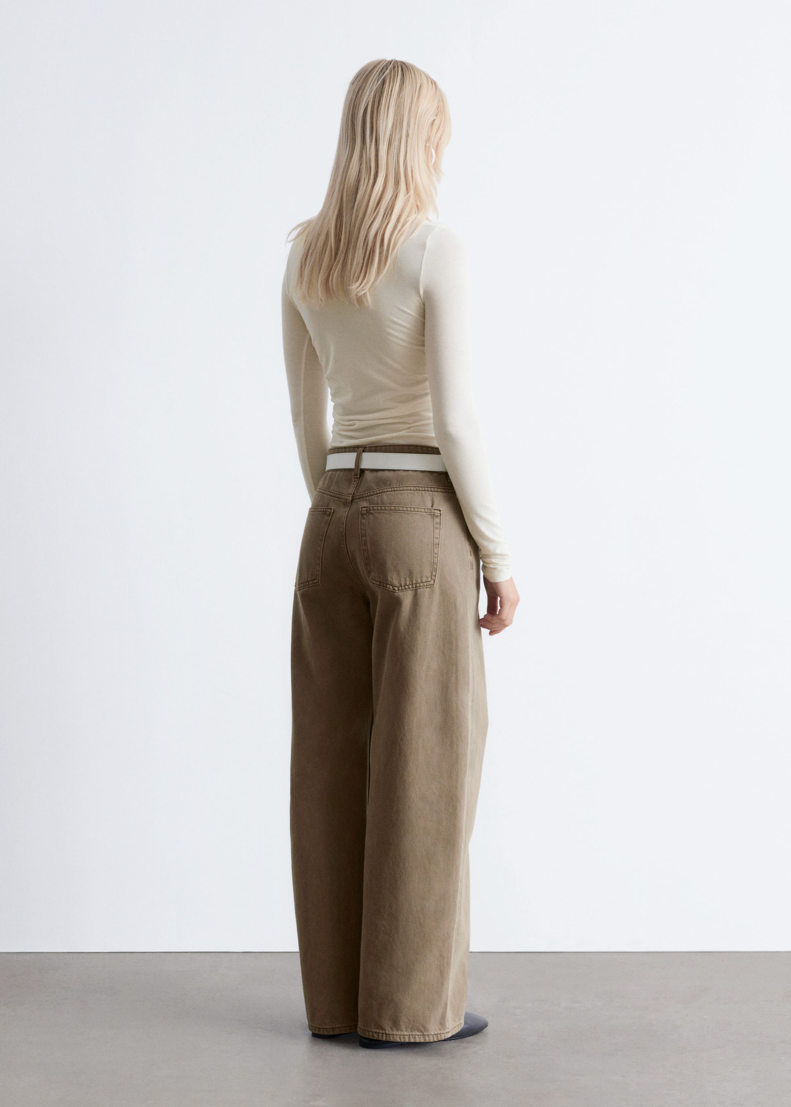 Image of Ruched Boatneck Top