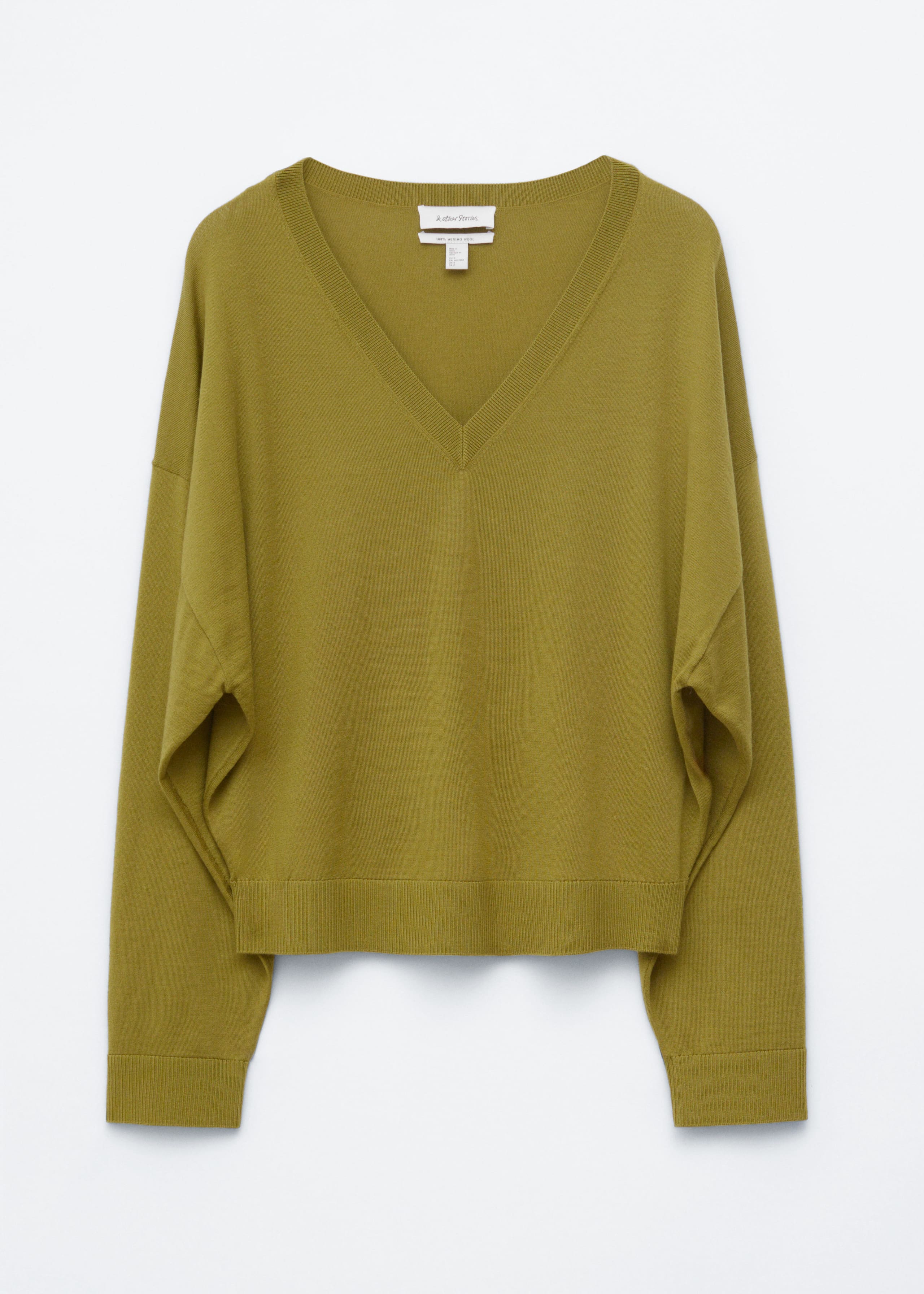 Image of Pull en laine à col en V