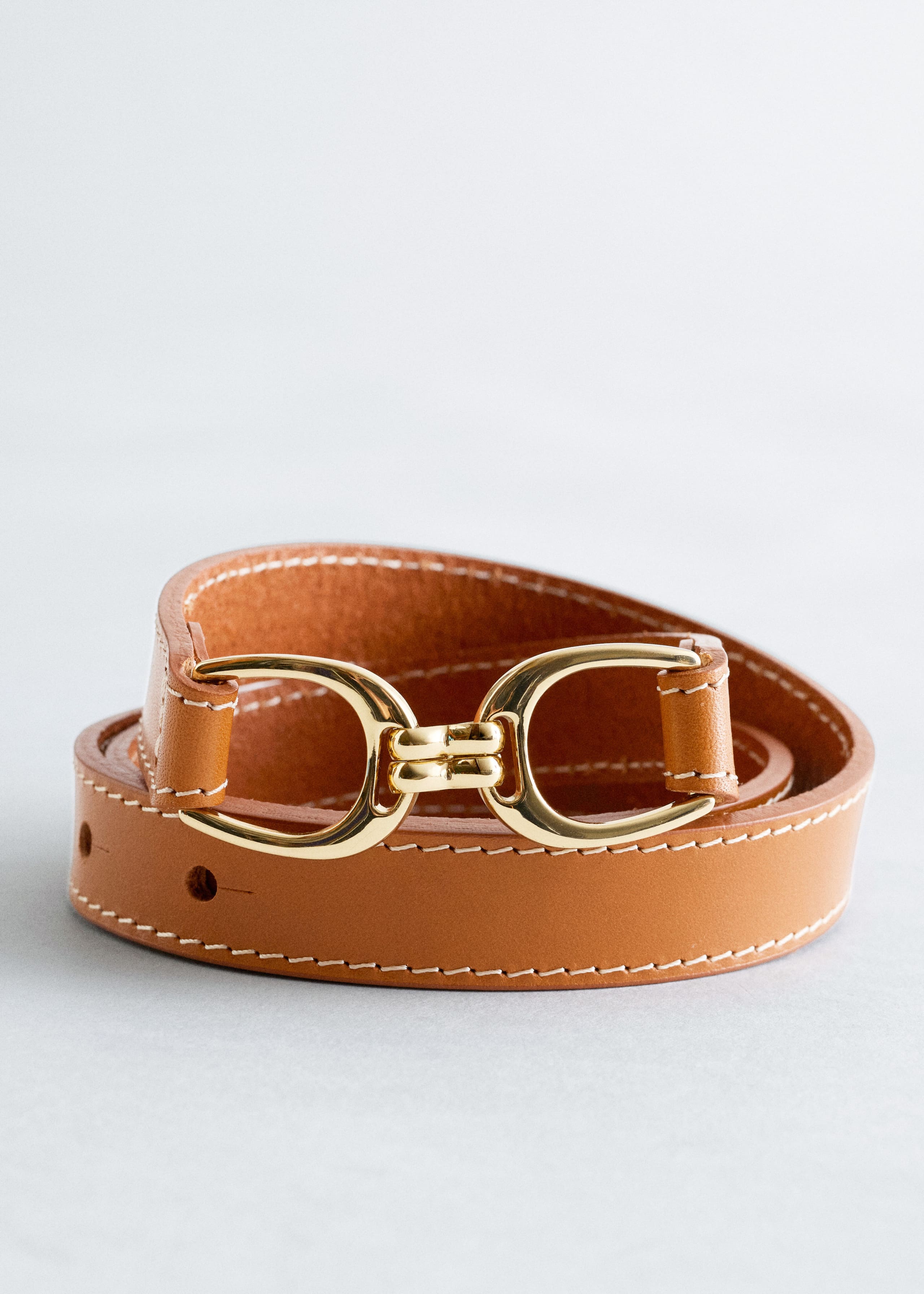 Image of Mid-Waist Leather Belt