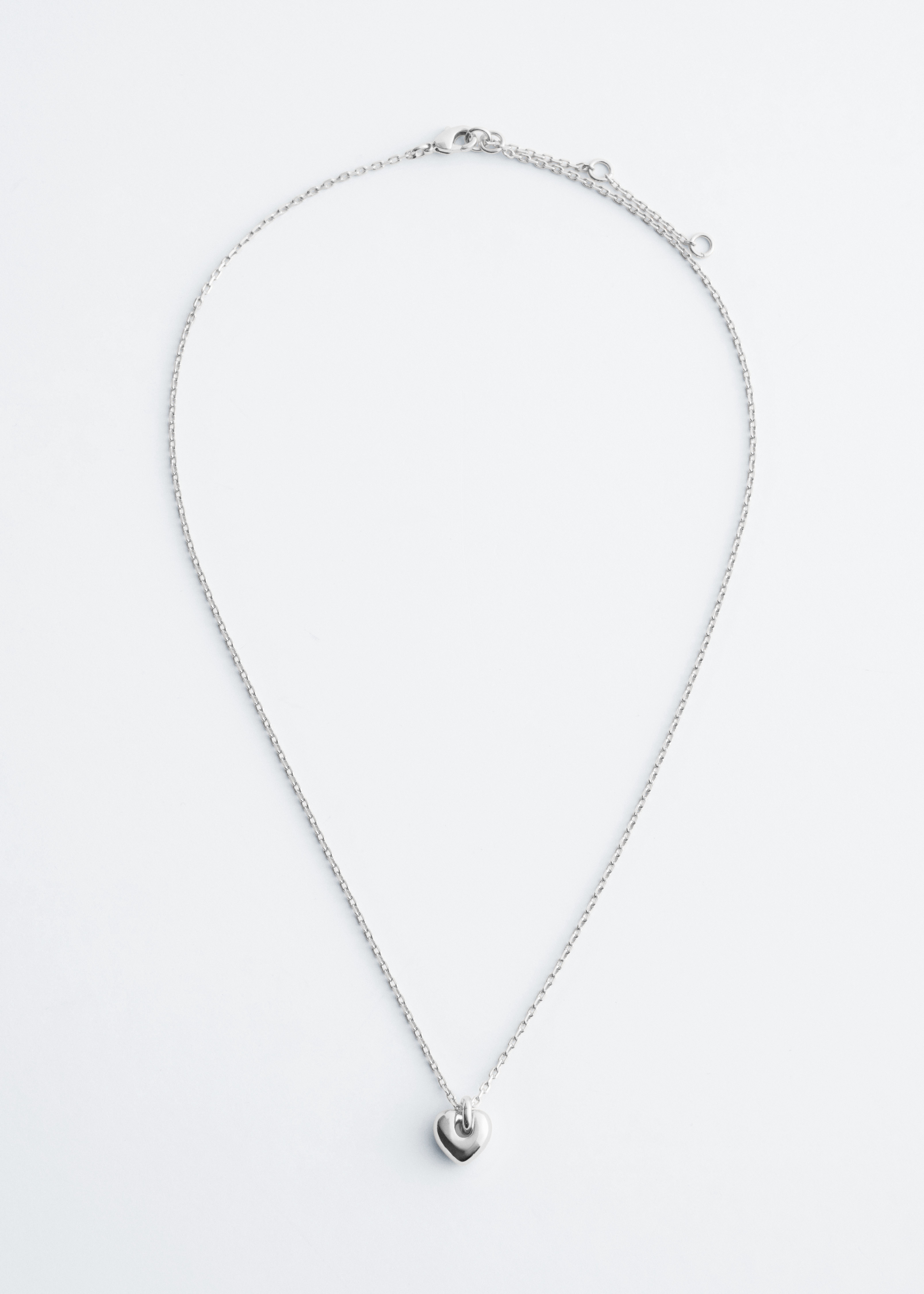 Collar con colgante de corazón - Plata/Oro