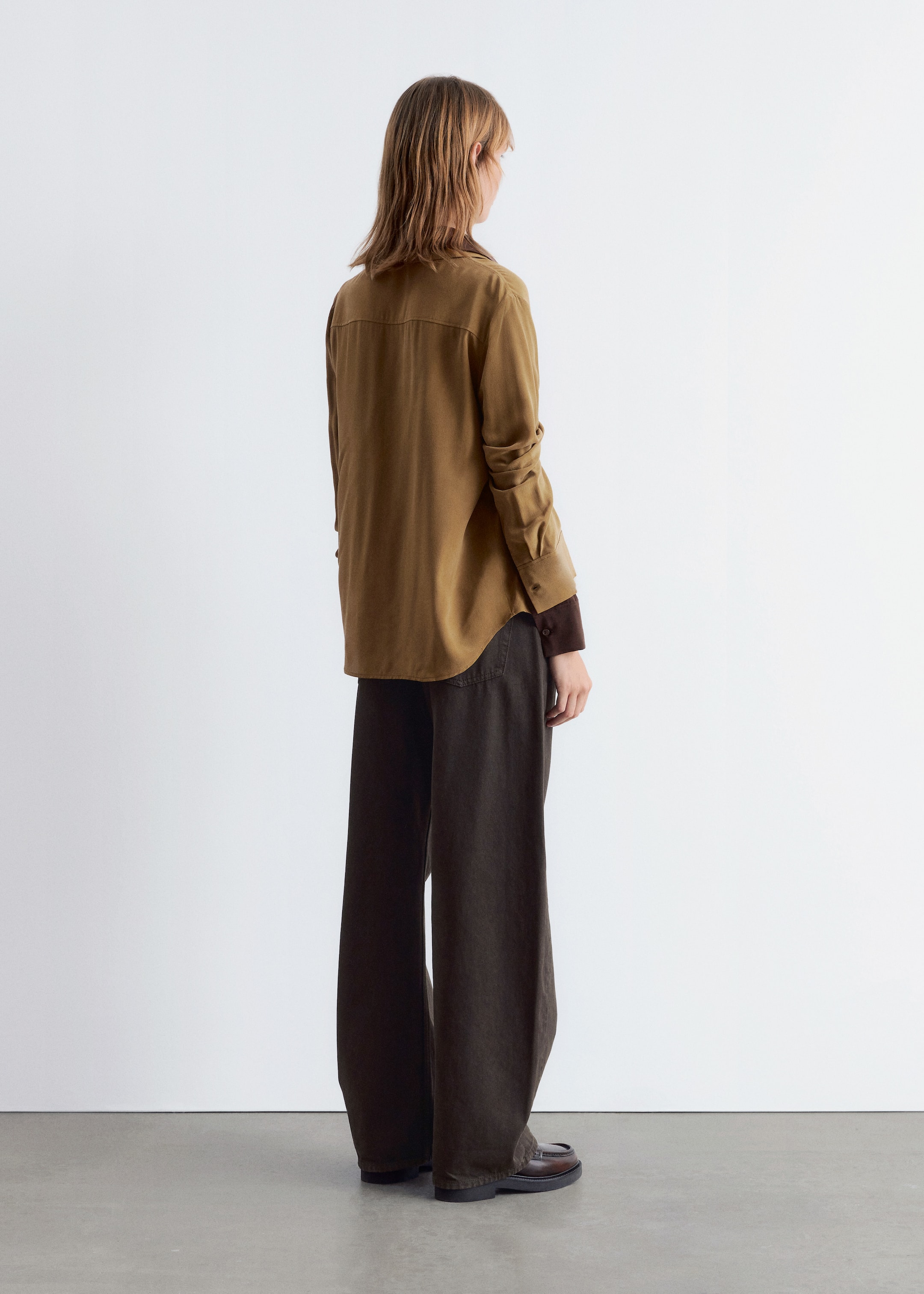 Visualizza immagine più grande: Camicia in seta - Marrone kaki - DONNA | H&M IT 3