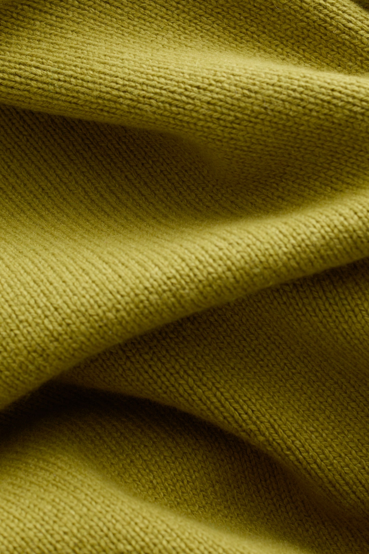 Sveter z kašmíru a bavlny - Khaki zelená/Béžová - 8