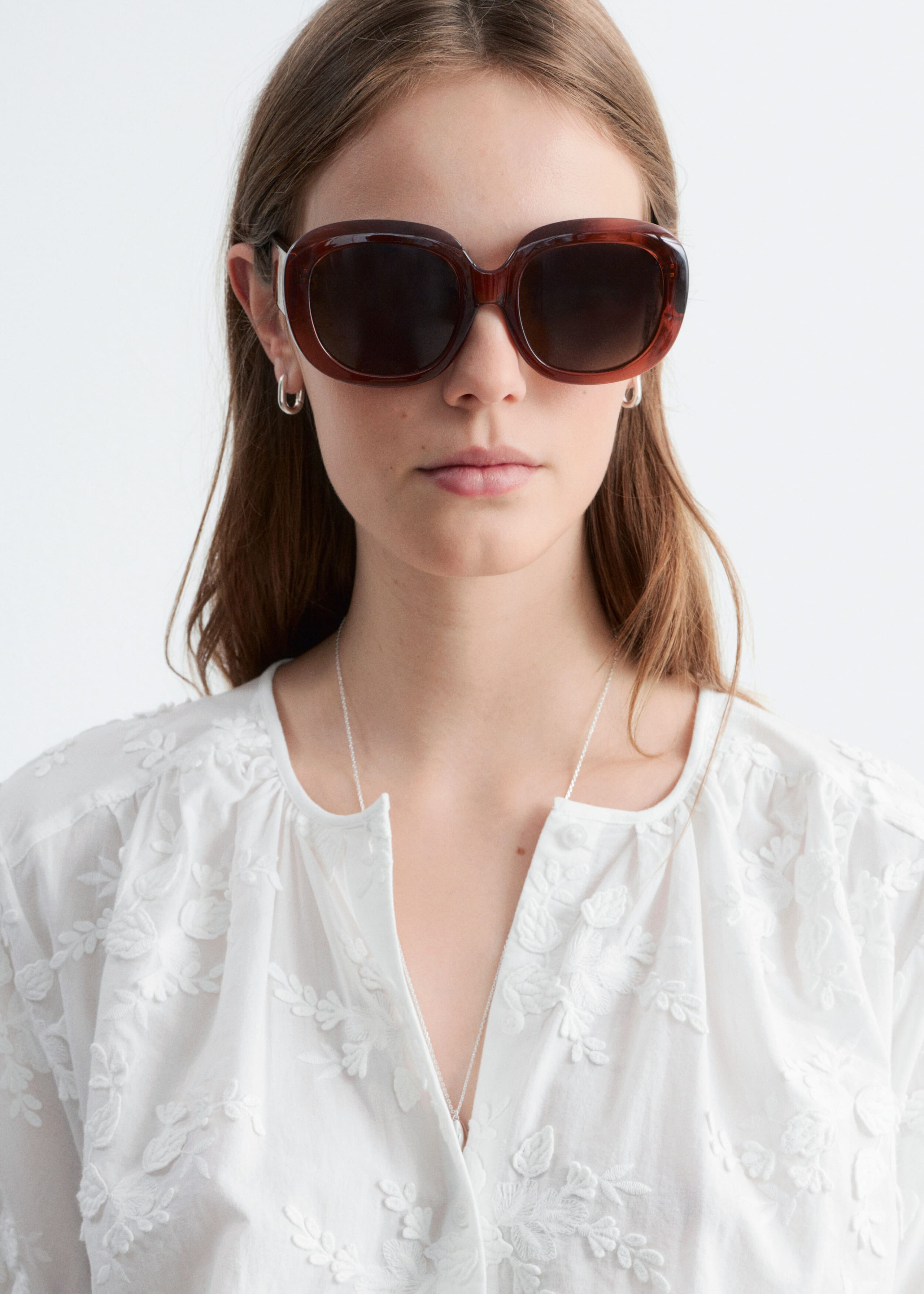 Image of Blouse oversize à manches ballon