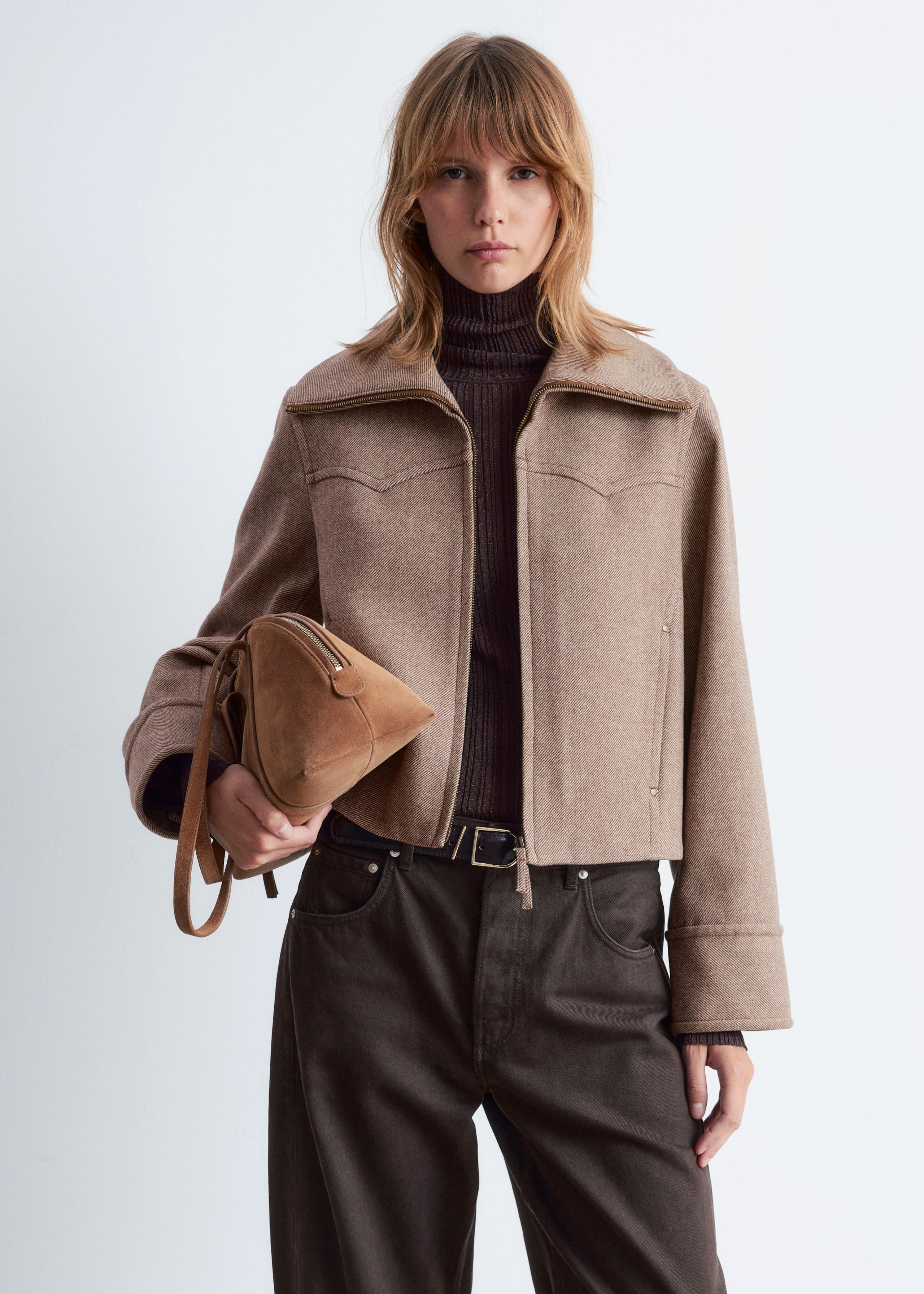 Image of Cropped Wool Jacket