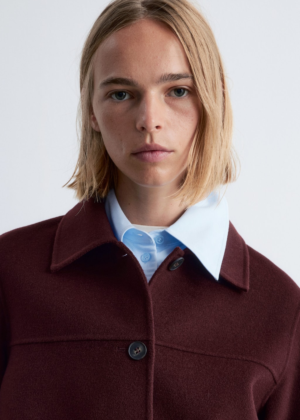 Image of Wolljacke mit Kragen