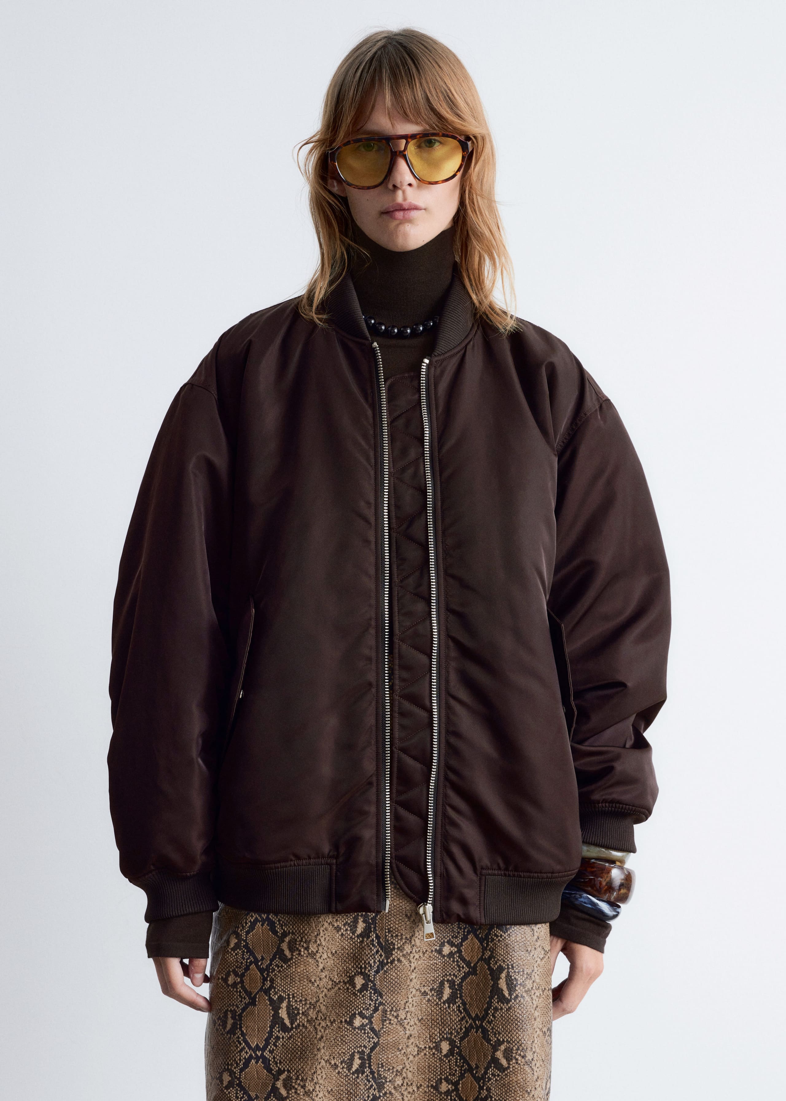 Image of Long Bomber Jacket