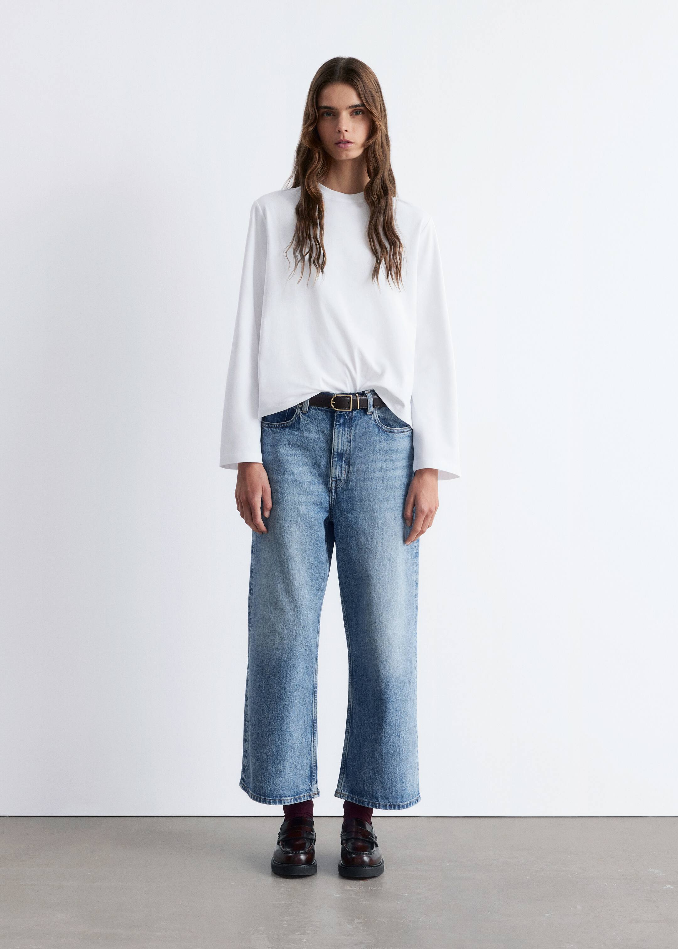 Nagyobb kép megtekintése: Hosszú ujjú dzsörzé felső - Fehér - NŐI | H&M HU 3