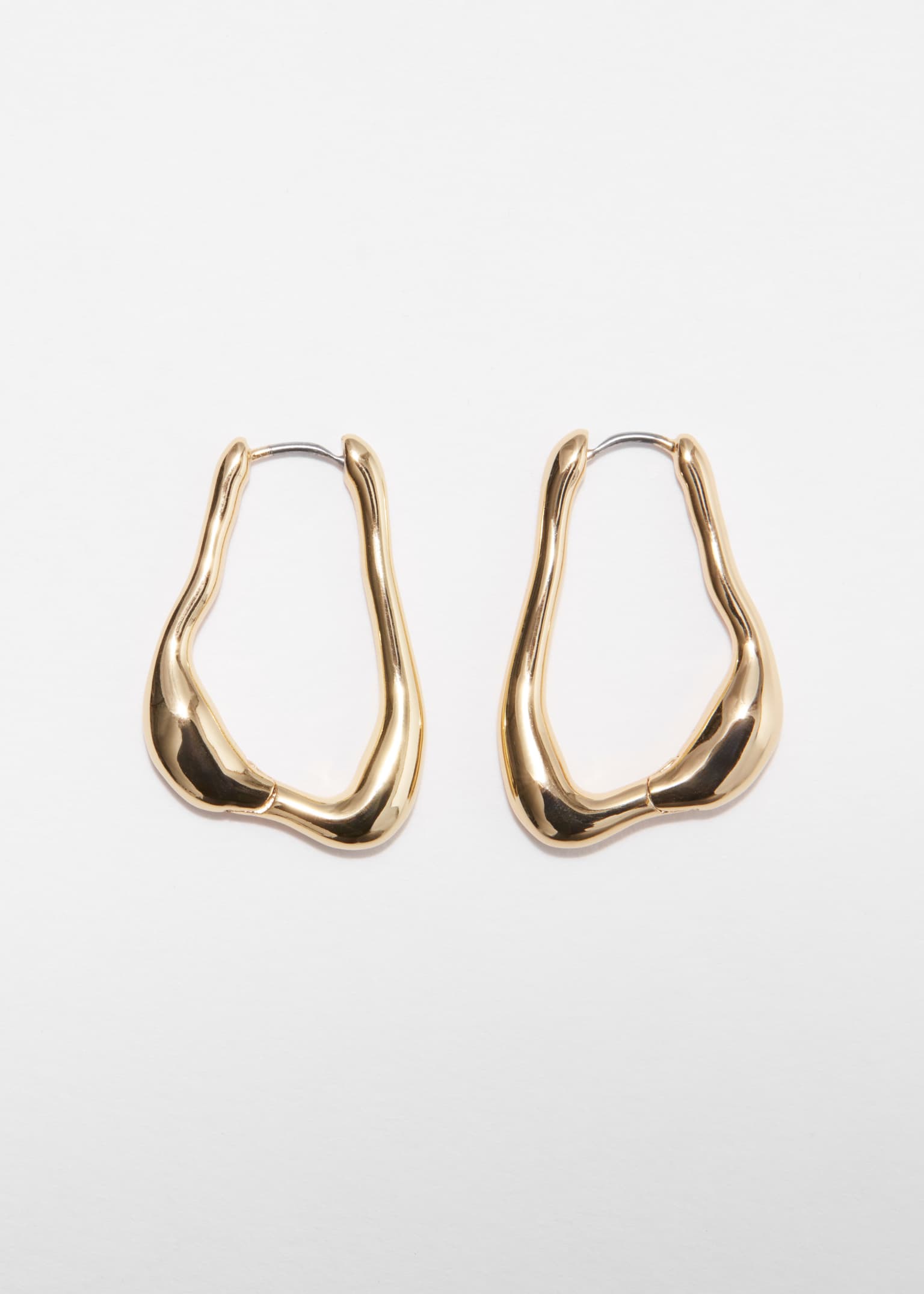 Irregular Hoop Earrings - Gold